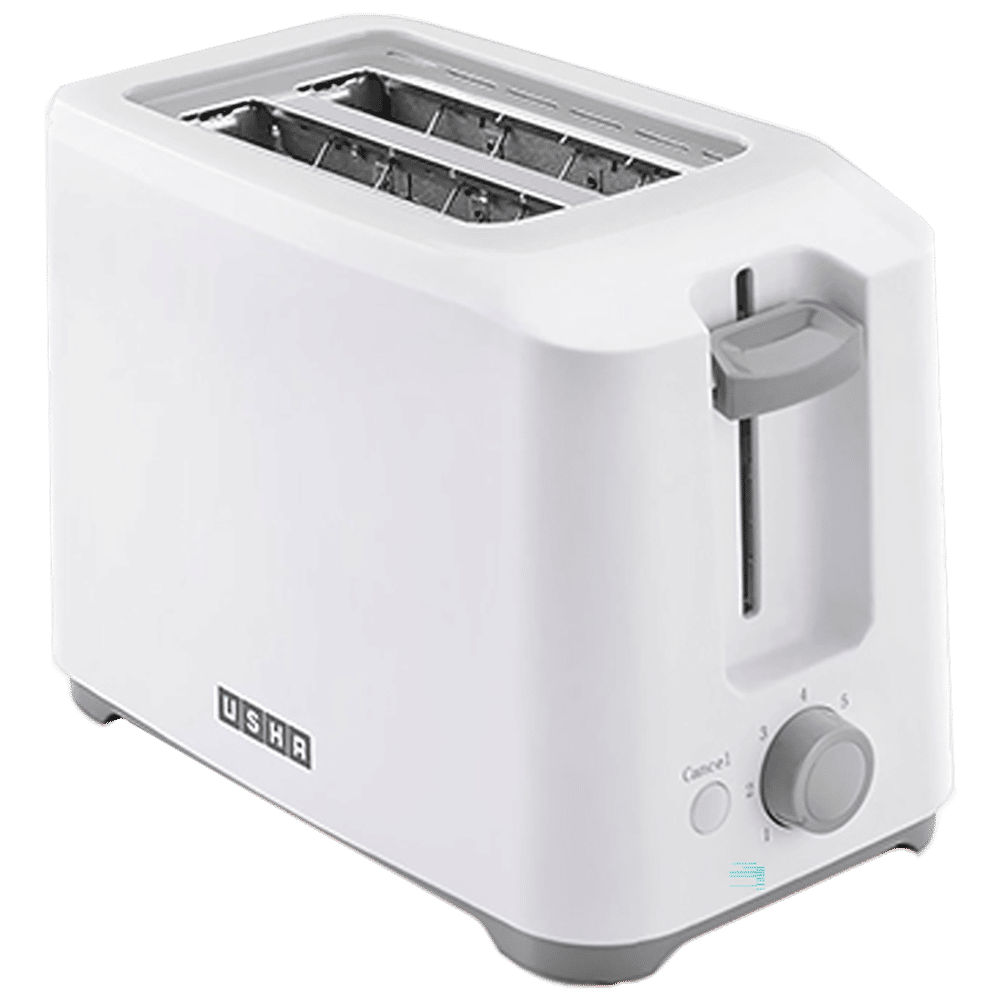 USHA PT 3720 700W 2 Slice Pop-Up Toaster with Plastic Shock Proof Body (White) USHA PT 3720 700W 2 Slice Pop-Up Toaster with Plastic Shock Proof Body (White)_1
