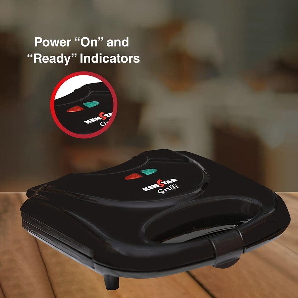 KENSTAR Grilli 750W 2 Slice Sandwich Maker with Cool Touch Body (Black) KENSTAR Grilli 750W 2 Slice Sandwich Maker with Cool Touch Body (Black)_9