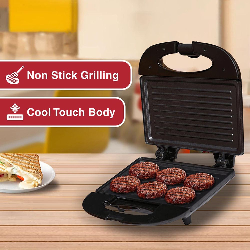 KENSTAR Grilli 750W 2 Slice Sandwich Maker with Cool Touch Body (Black) KENSTAR Grilli 750W 2 Slice Sandwich Maker with Cool Touch Body (Black)_12