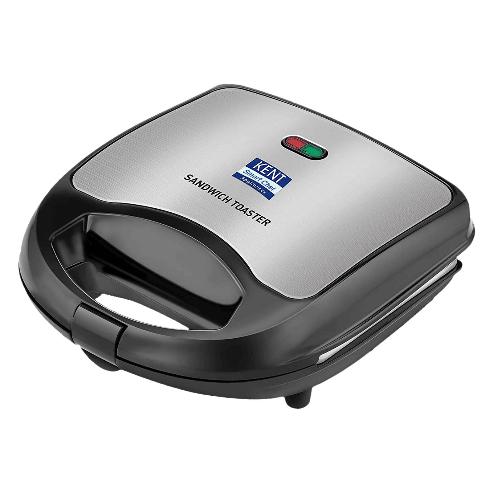 KENT 700W 4 Slice Sandwich Maker with Automatic Temperature Cut Off (Black & Metallic Silver) KENT 700W 4 Slice Sandwich Maker with Automatic Temperature Cut Off (Black & Metallic Silver)_1