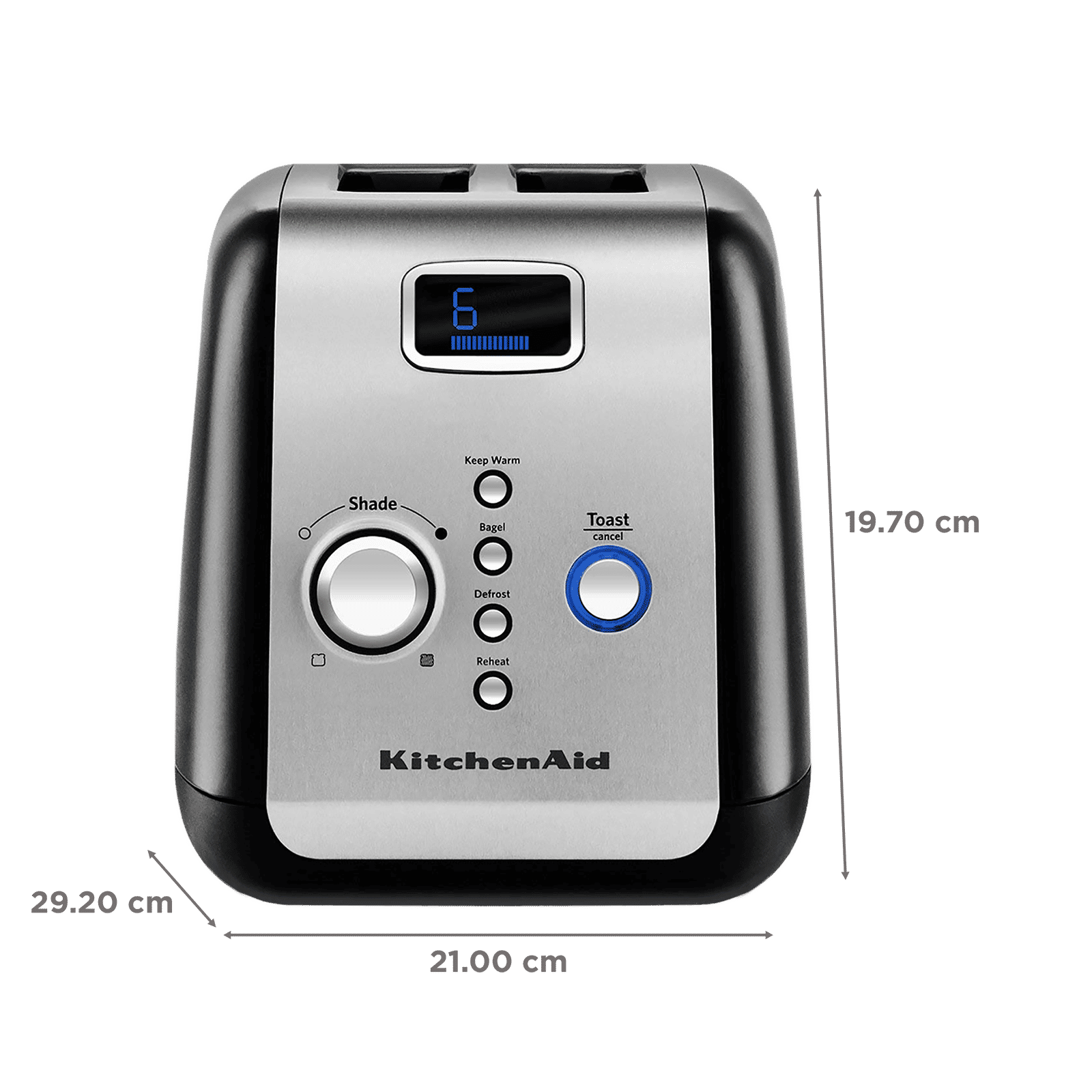 KitchenAid 1100W 2 Slice Pop-Up Toaster with Auto Shut Off Function (Onyx Black) KitchenAid 1100W 2 Slice Pop-Up Toaster with Auto Shut Off Function (Onyx Black)_2