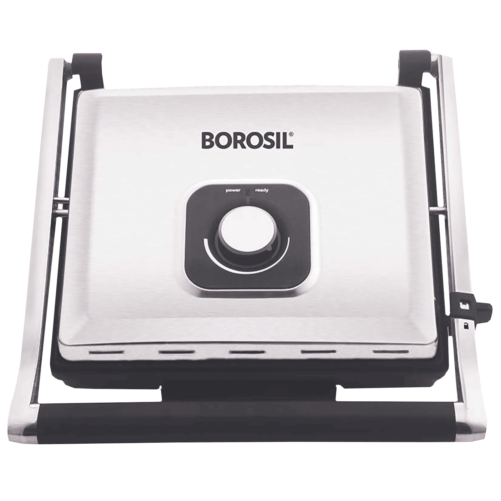 BOROSIL SuperJumbo 2000W 4 Slice Sandwich Maker with Oil Drip Collector Tray (Silver)_1