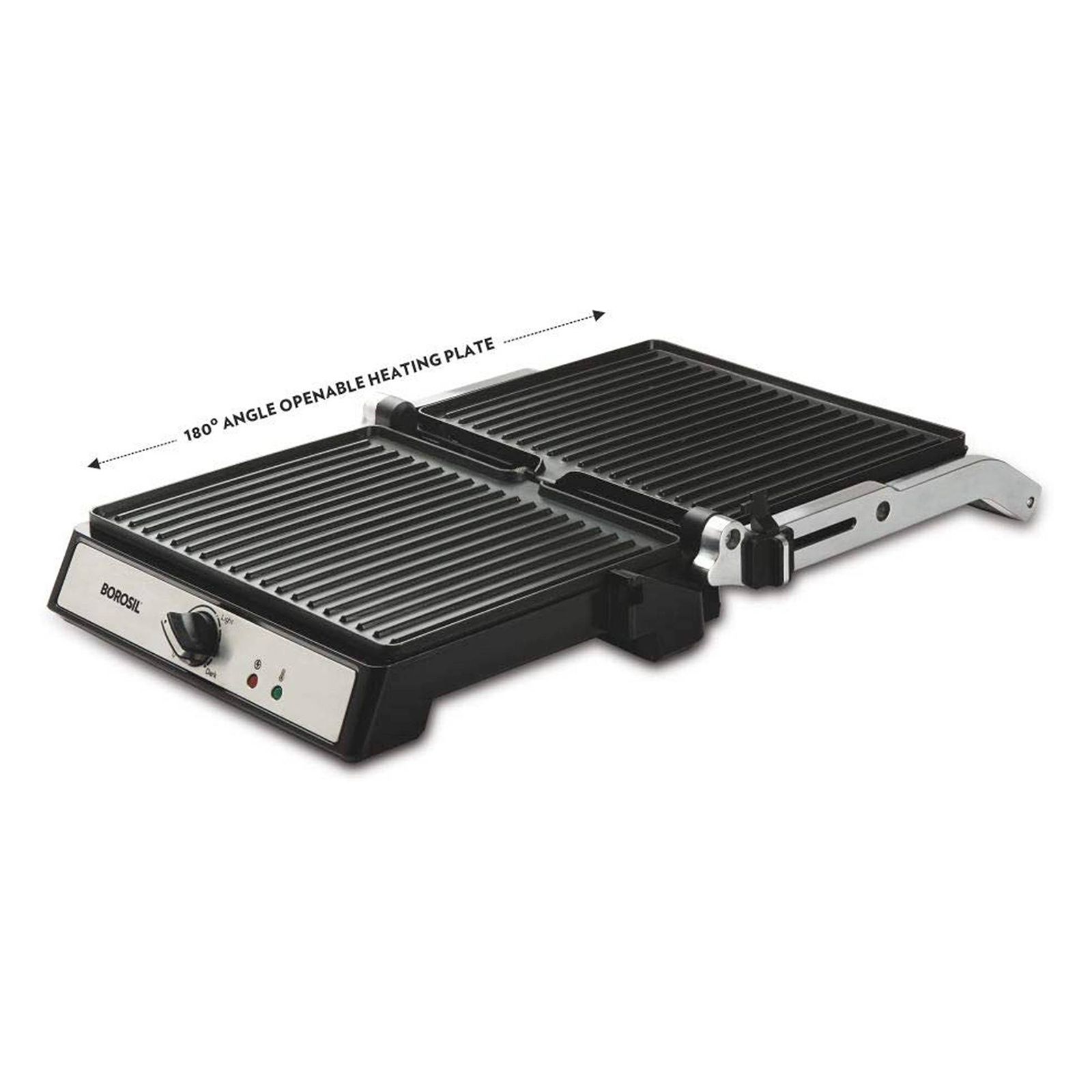 BOROSIL SuperJumbo 2000W 4 Slice Sandwich Maker with Oil Drip Collector Tray (Silver)_15