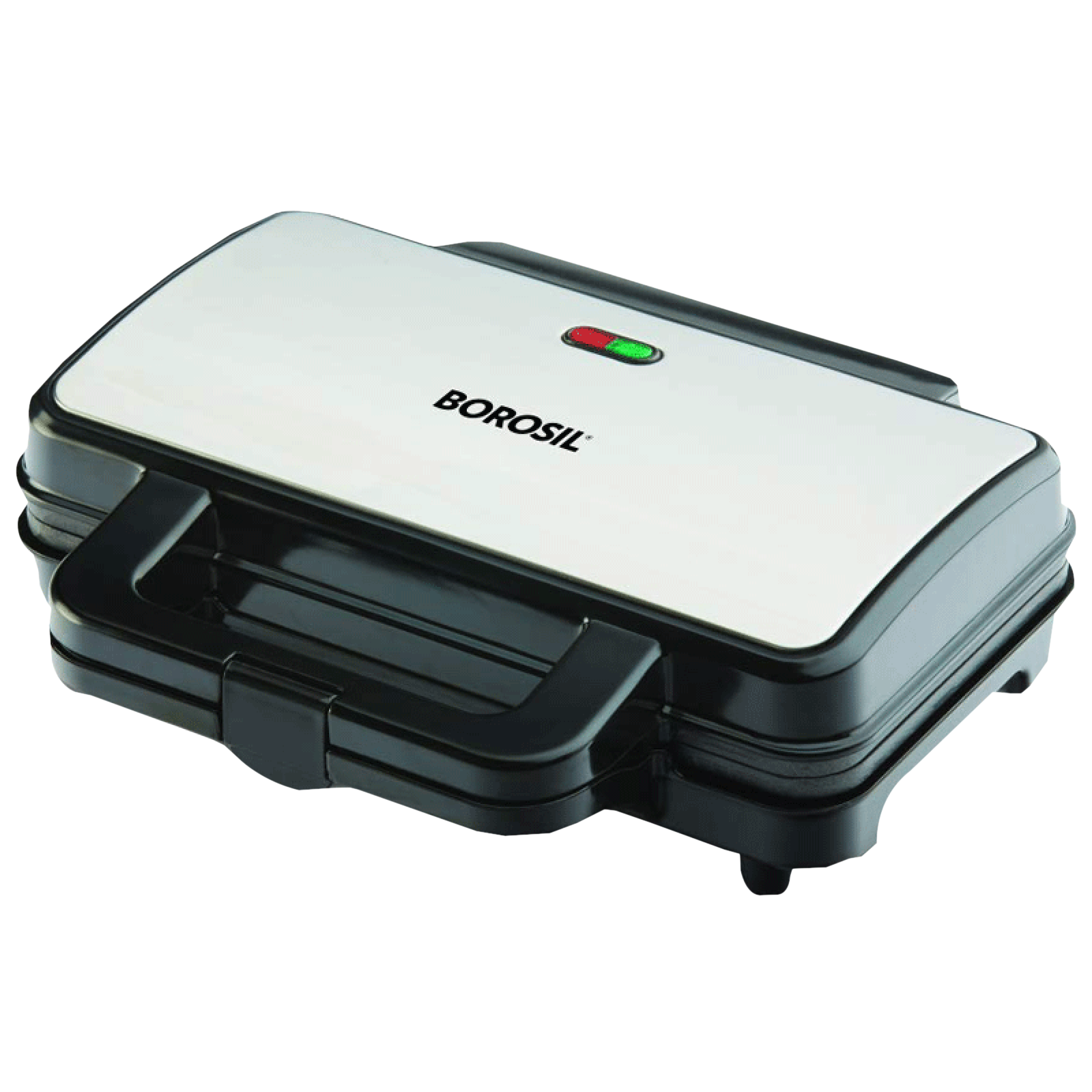BOROSIL Neo 1000W 2 Slice Waffle Maker with Automatic Temperature Control (Silver)_1