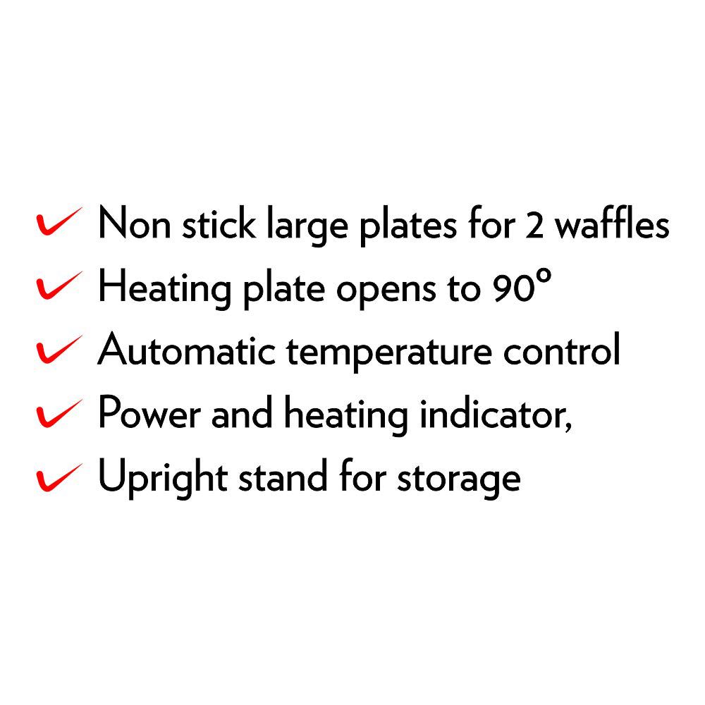 BOROSIL Neo 1000W 2 Slice Waffle Maker with Automatic Temperature Control (Silver)_10