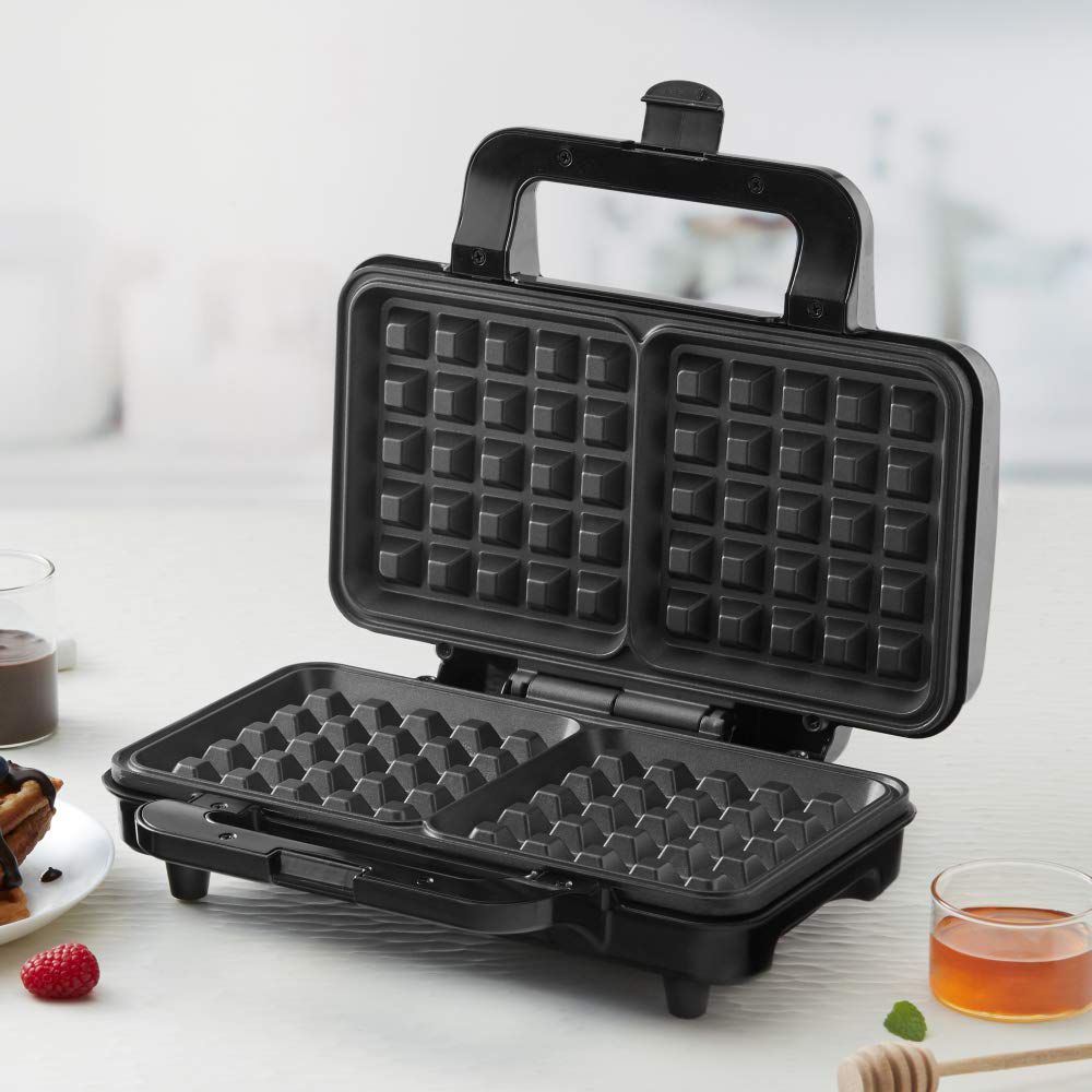 BOROSIL Neo 1000W 2 Slice Waffle Maker with Automatic Temperature Control (Silver)_12