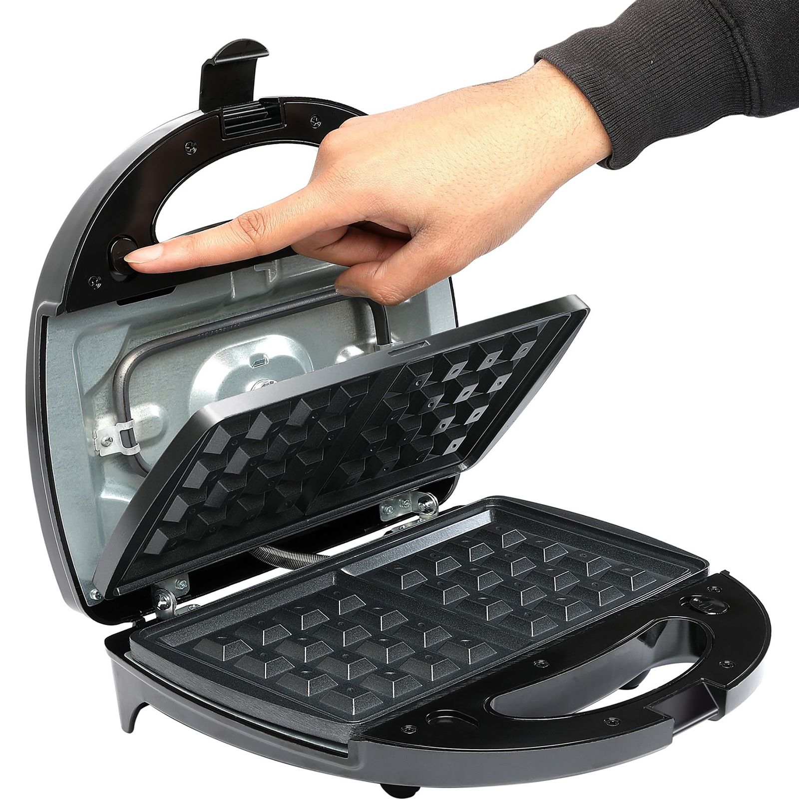 Russell Hobbs RST750M3 750W 2 Slice 3-in-1 Sandwich Maker with Detachable Multi-Plate (Black & Silver) Russell Hobbs RST750M3 750W 2 Slice 3-in-1 Sandwich Maker with Detachable Multi-Plate (Black & Silver)_6