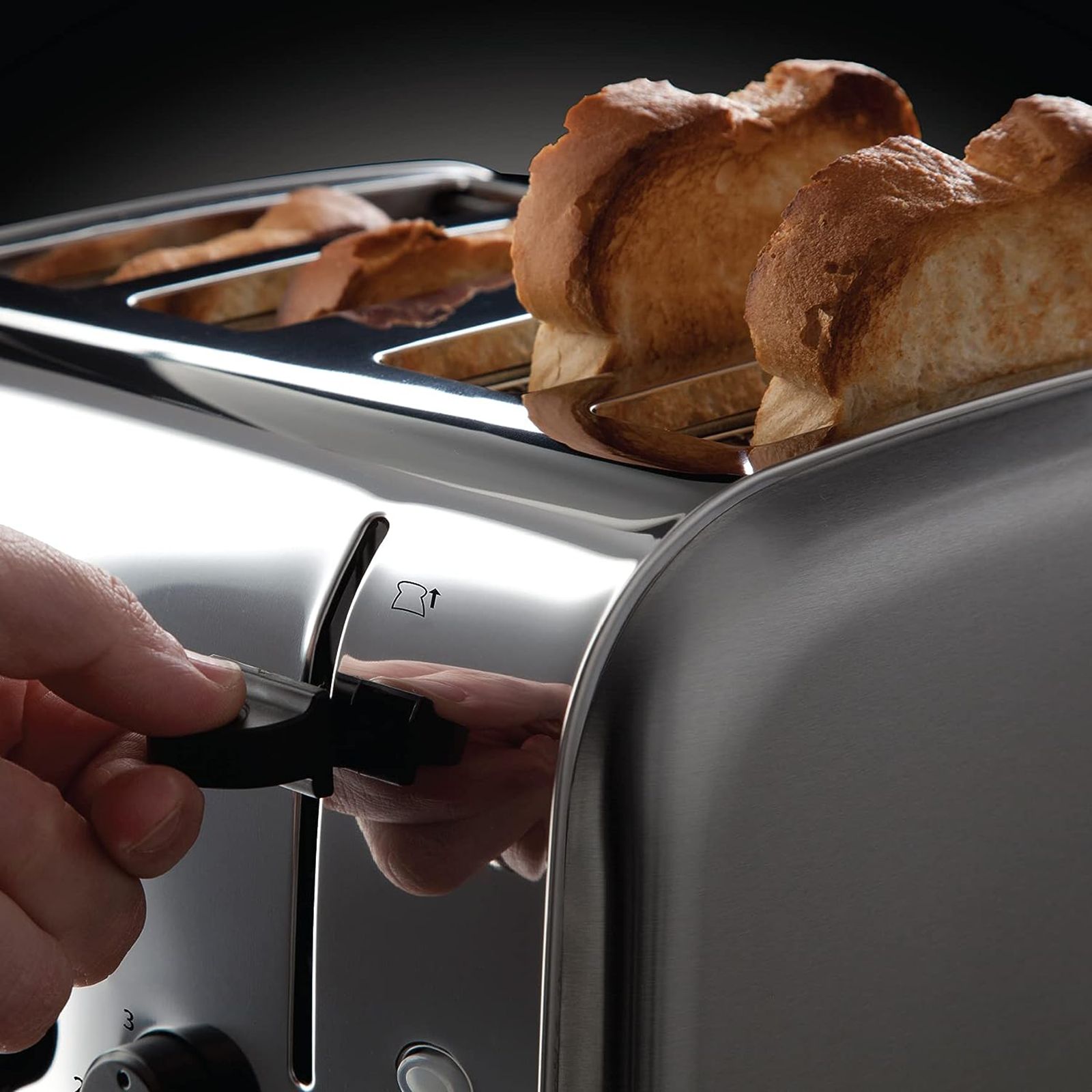 Russell Hobbs 1500W 4 Slice Pop-Up Toaster with Dual Browning Control (Silver) Russell Hobbs 1500W 4 Slice Pop-Up Toaster with Dual Browning Control (Silver)_10