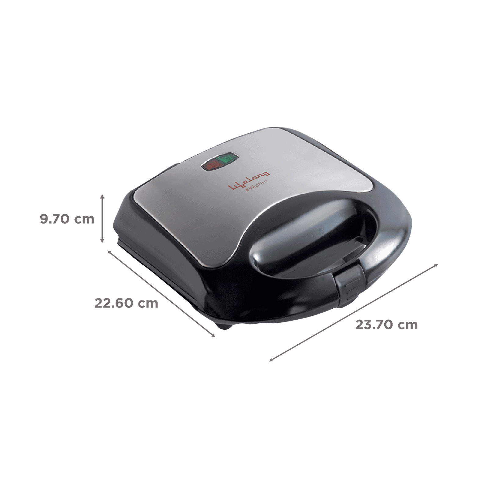 Lifelong LLWM105 750W 2 Slice Waffle Maker with Automatic Temperature Control (Black) Lifelong LLWM105 750W 2 Slice Waffle Maker with Automatic Temperature Control (Black)_2