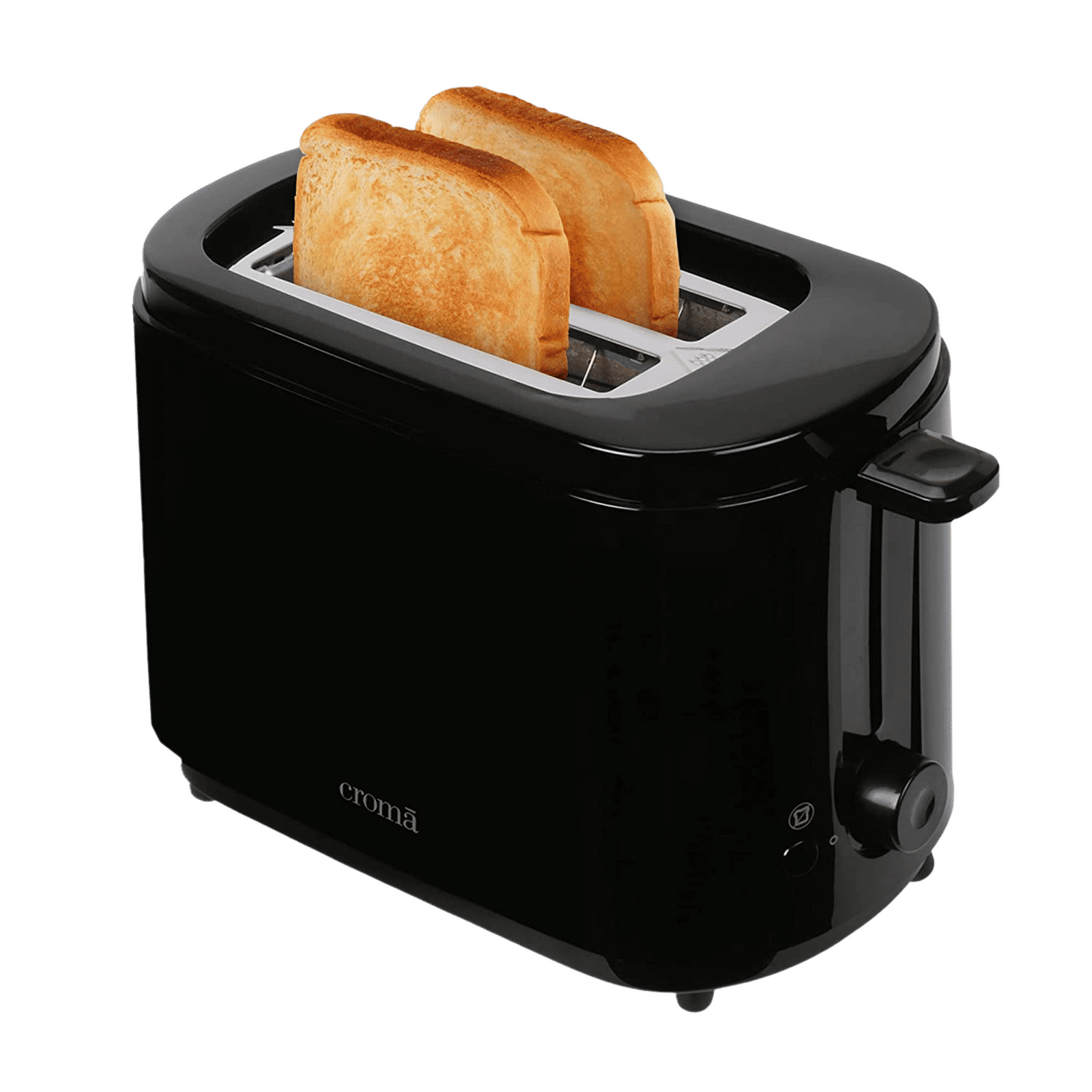 Croma 750W 2 Slice Pop-Up Toaster with Removable Crumb Tray (Black)_1