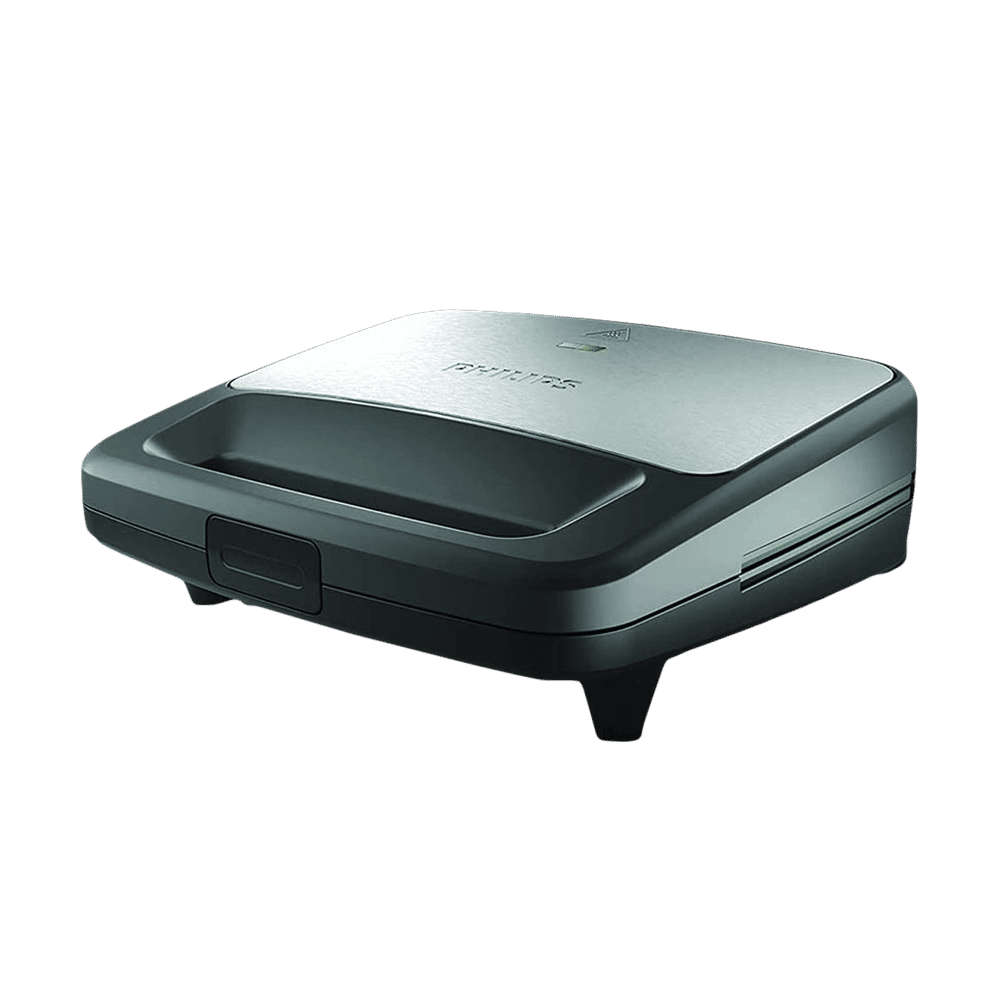 PHILIPS Viva Collection 700W 2 Slice Sandwich Maker with Secured Locking Mechanism (Black) PHILIPS Viva Collection 700W 2 Slice Sandwich Maker with Secured Locking Mechanism (Black)_1