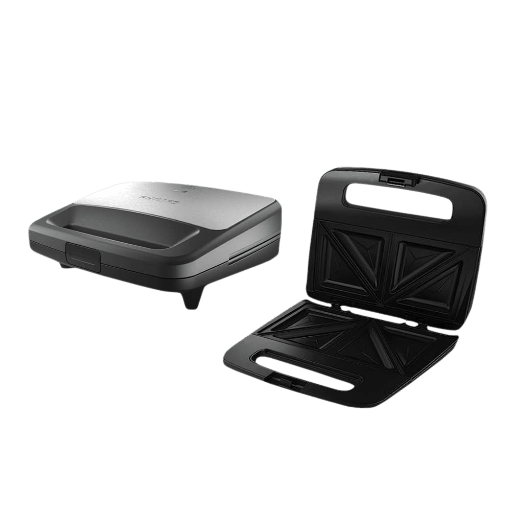 PHILIPS Viva Collection 700W 2 Slice Sandwich Maker with Secured Locking Mechanism (Black) PHILIPS Viva Collection 700W 2 Slice Sandwich Maker with Secured Locking Mechanism (Black)_7