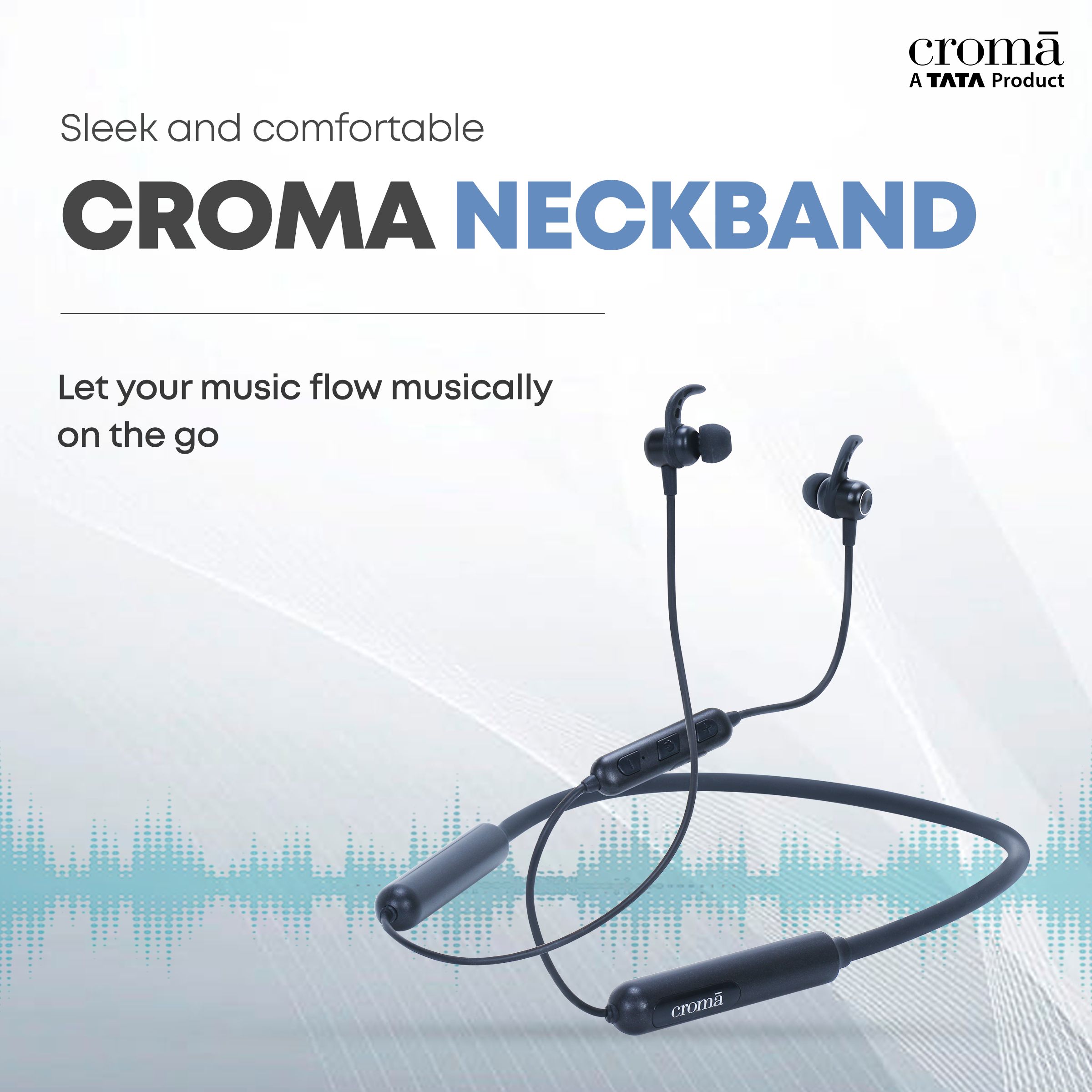 Croma Neckband (Type-C Fast Charging, Dual Connection, 80H Playback, Black) Croma Neckband (Type-C Fast Charging, Dual Connection, 80H Playback, Black)_7
