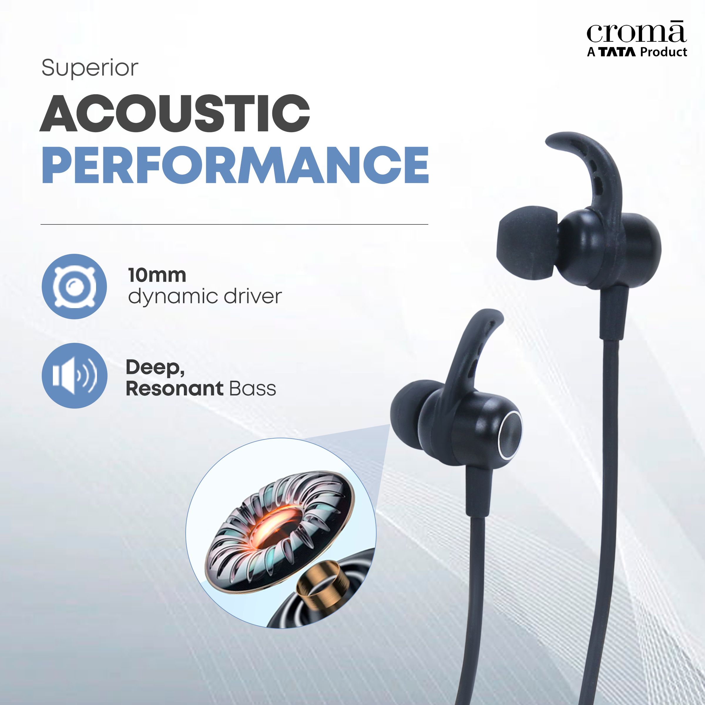 Croma Neckband (Type-C Fast Charging, Dual Connection, 80H Playback, Black) Croma Neckband (Type-C Fast Charging, Dual Connection, 80H Playback, Black)_11