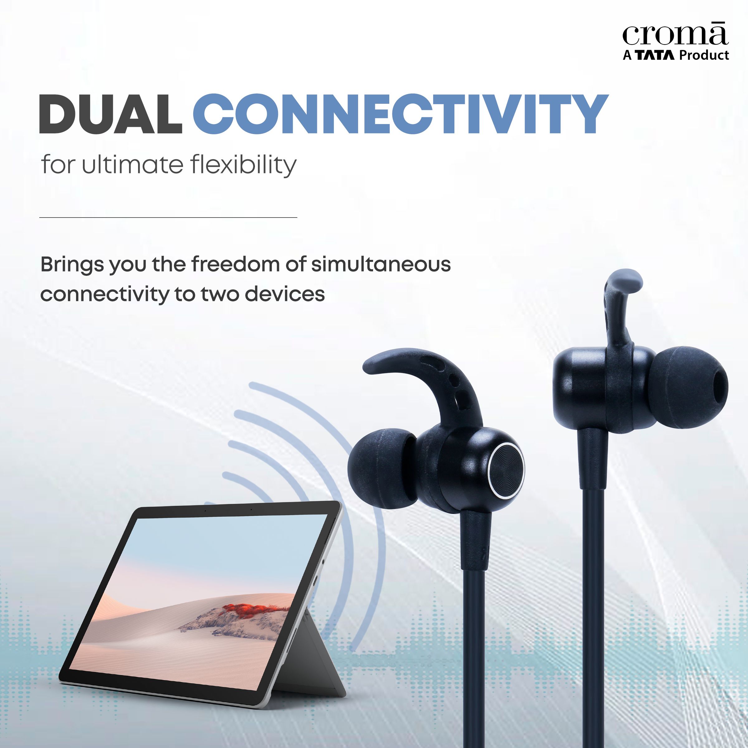 Croma Neckband (Type-C Fast Charging, Dual Connection, 80H Playback, Black) Croma Neckband (Type-C Fast Charging, Dual Connection, 80H Playback, Black)_13