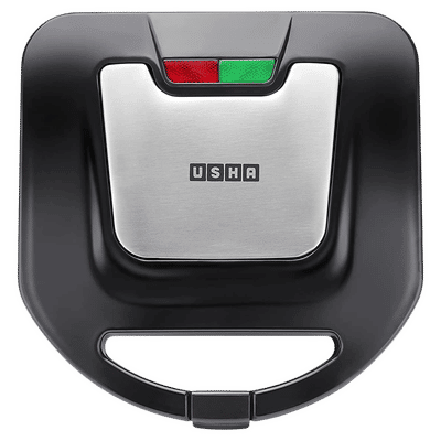 USHA ST 4272 SST 750W 2 Slice Sandwich Maker with Shockproof & Heat Resistant (Black)