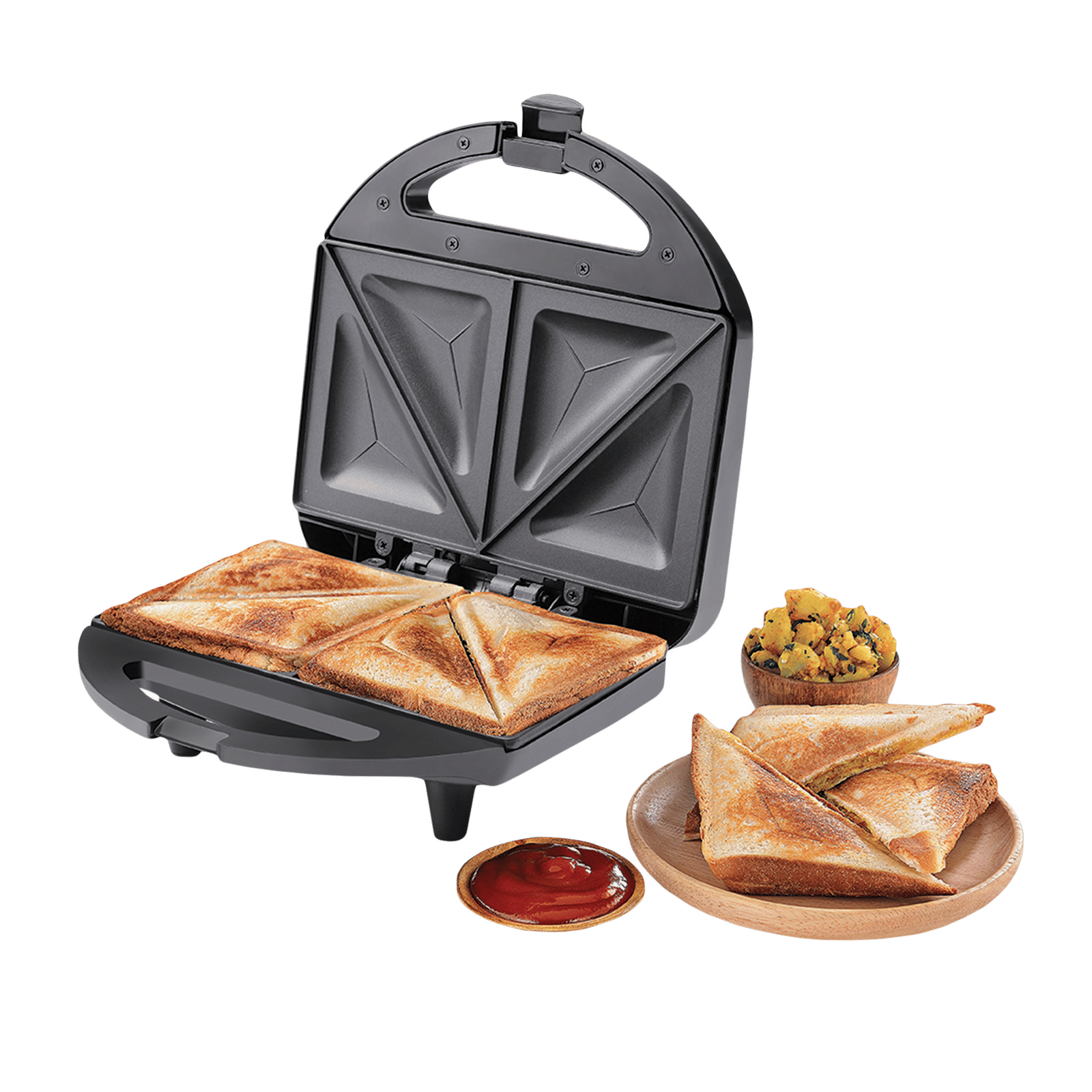 USHA ST 4272 SST 750W 2 Slice Sandwich Maker with Shockproof & Heat Resistant (Black)_9