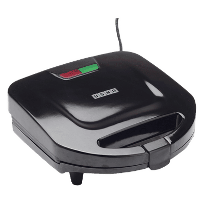 USHA ST 4272 SSG 750W 2 Slice Sandwich Maker with Shockproof (Black)