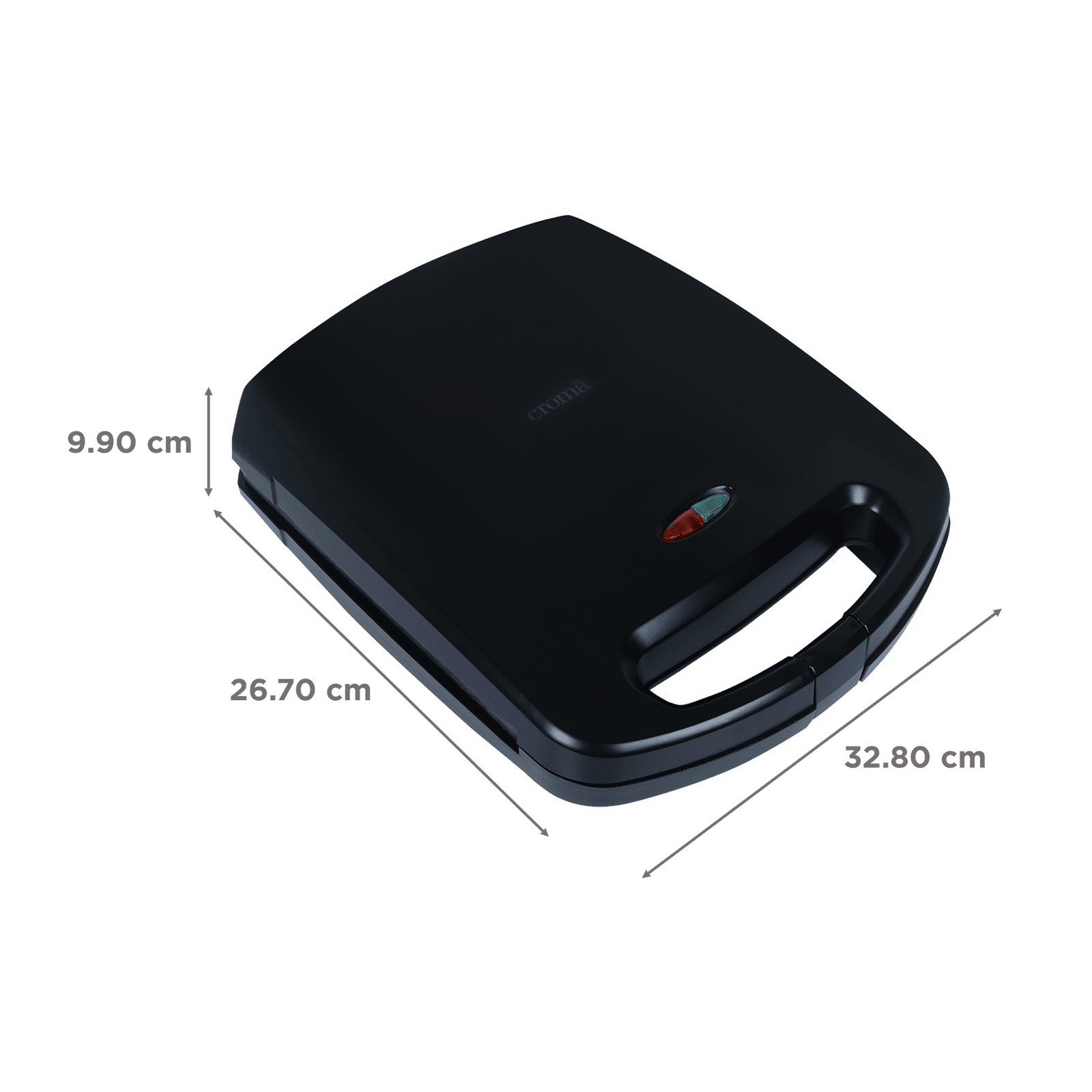 Croma 1500W 4 Slice Sandwich Maker with Auto Shut Off (Black) Croma 1500W 4 Slice Sandwich Maker with Auto Shut Off (Black)_2