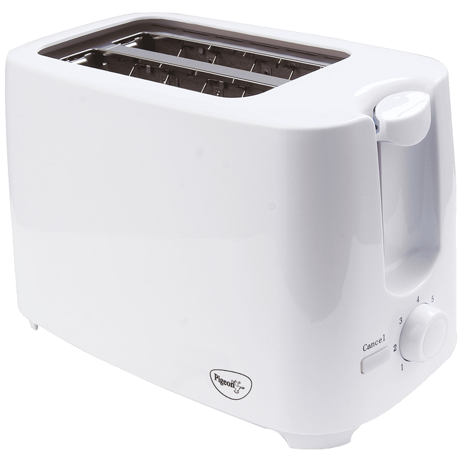 Pigeon 750W 2 Slice Pop-up Toaster with 7 Temperature Settings (White) Pigeon 750W 2 Slice Pop-up Toaster with 7 Temperature Settings (White)_1