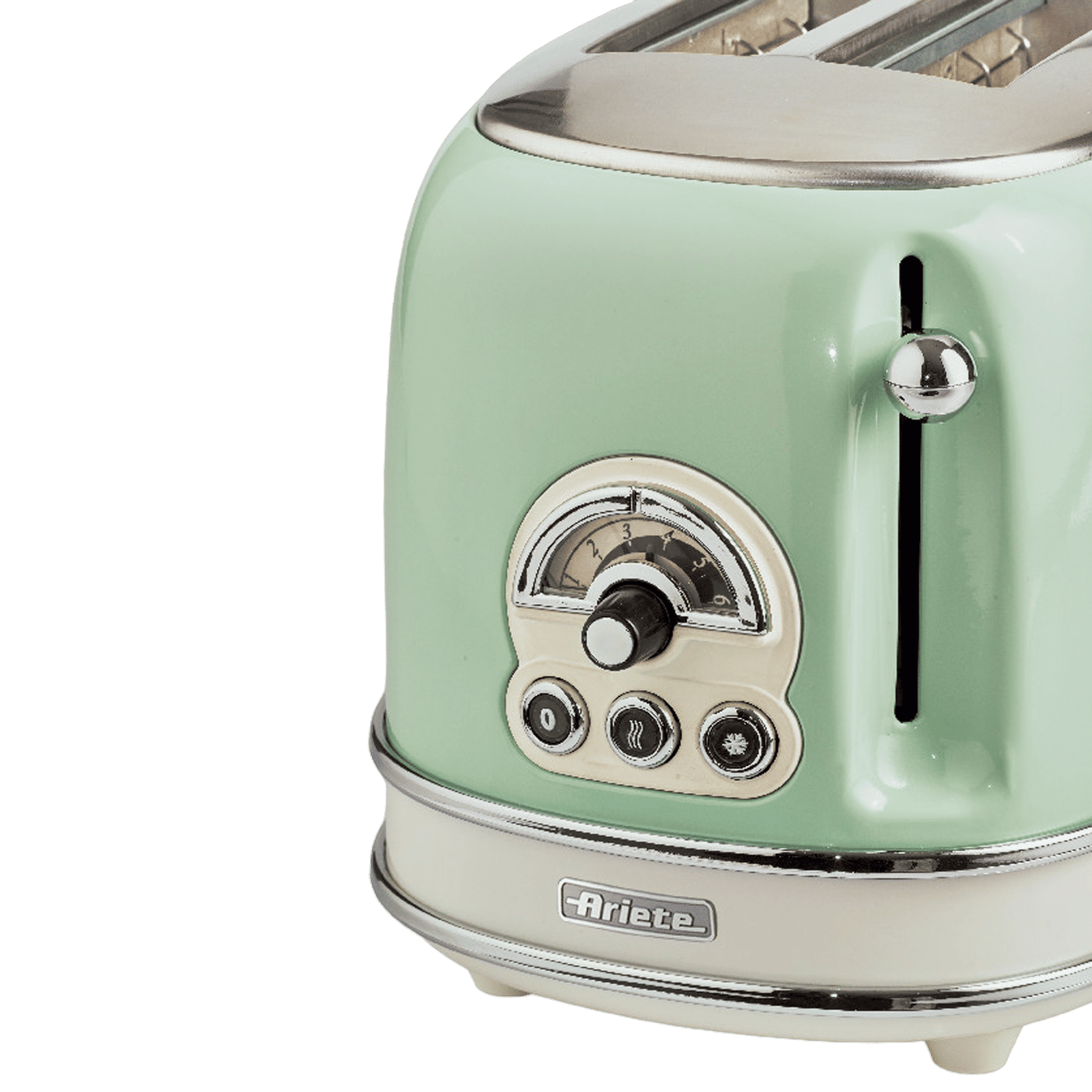 Ariete Vintage 810W 2 Slice Pop-Up Toaster with 6 Different Toasting Levels (Green)_2