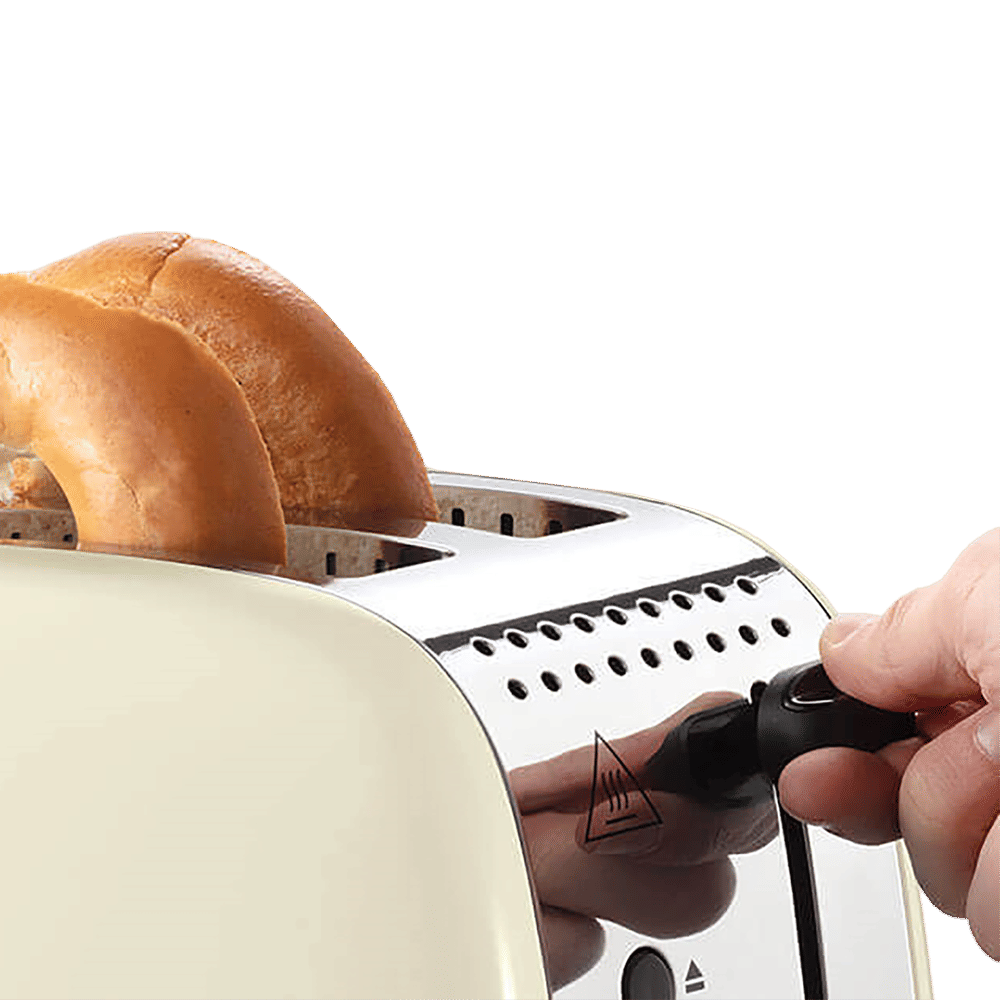Russell Hobbs Colours Plus 1600W 2 Slice Pop-Up Toaster with Browning Levels (Cream)_8