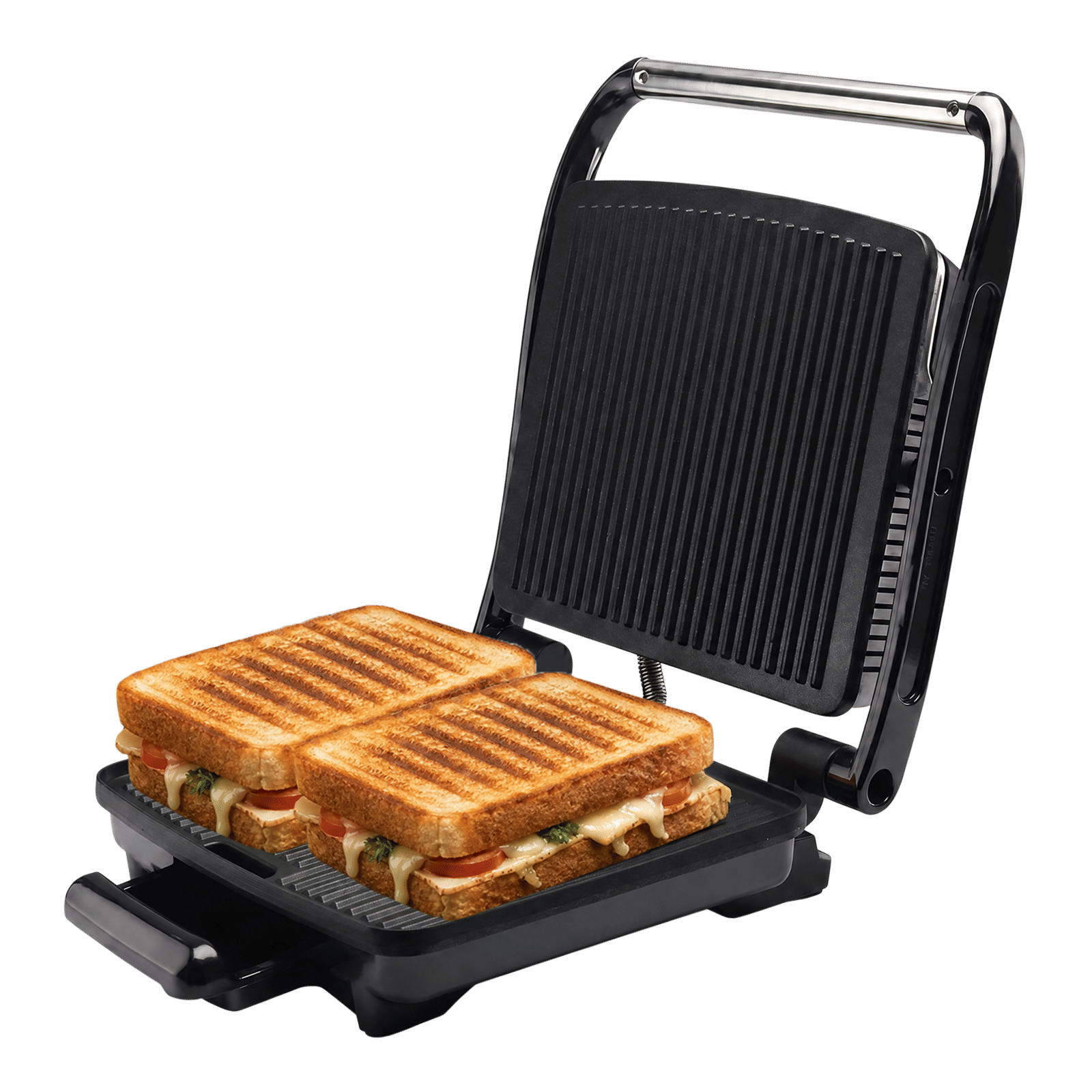 Croma 1500W 4 Slice Sandwich Maker with Automatic Operation (Black)_1