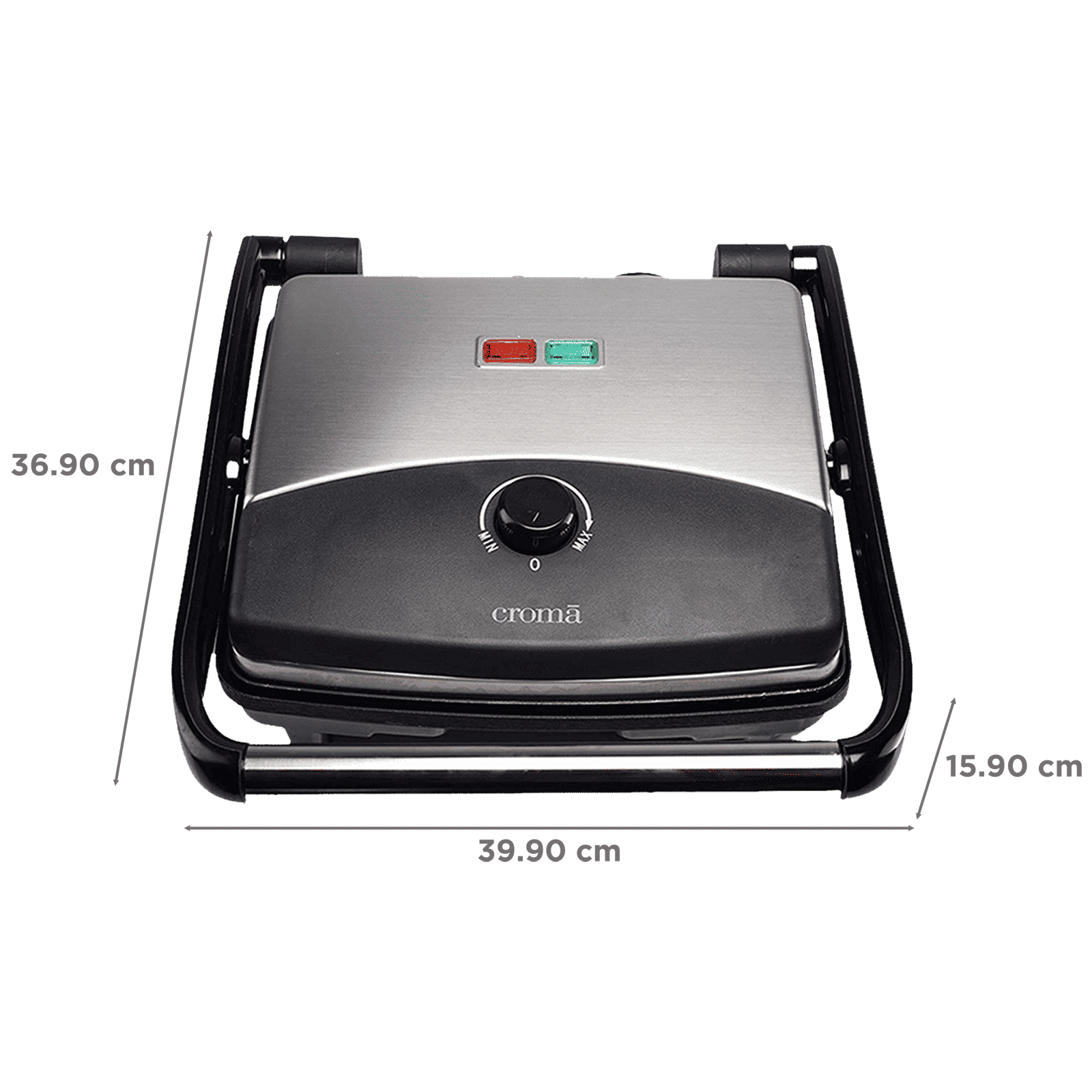 Croma AK6201 1500W 4 Slice Sandwich Maker with Automatic Operation (Black)_2