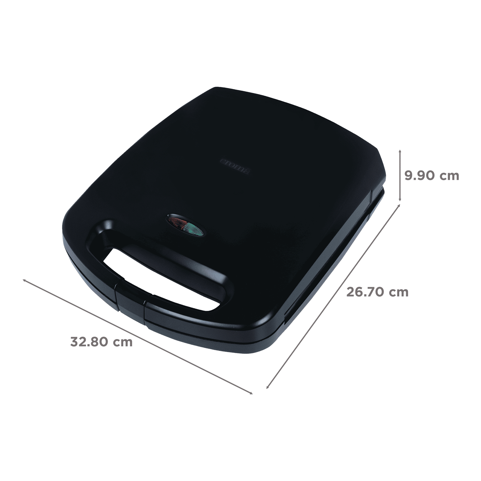 Croma AK6204 1500W 4 Slice Sandwich Maker with Auto Shut Off (Black)_2