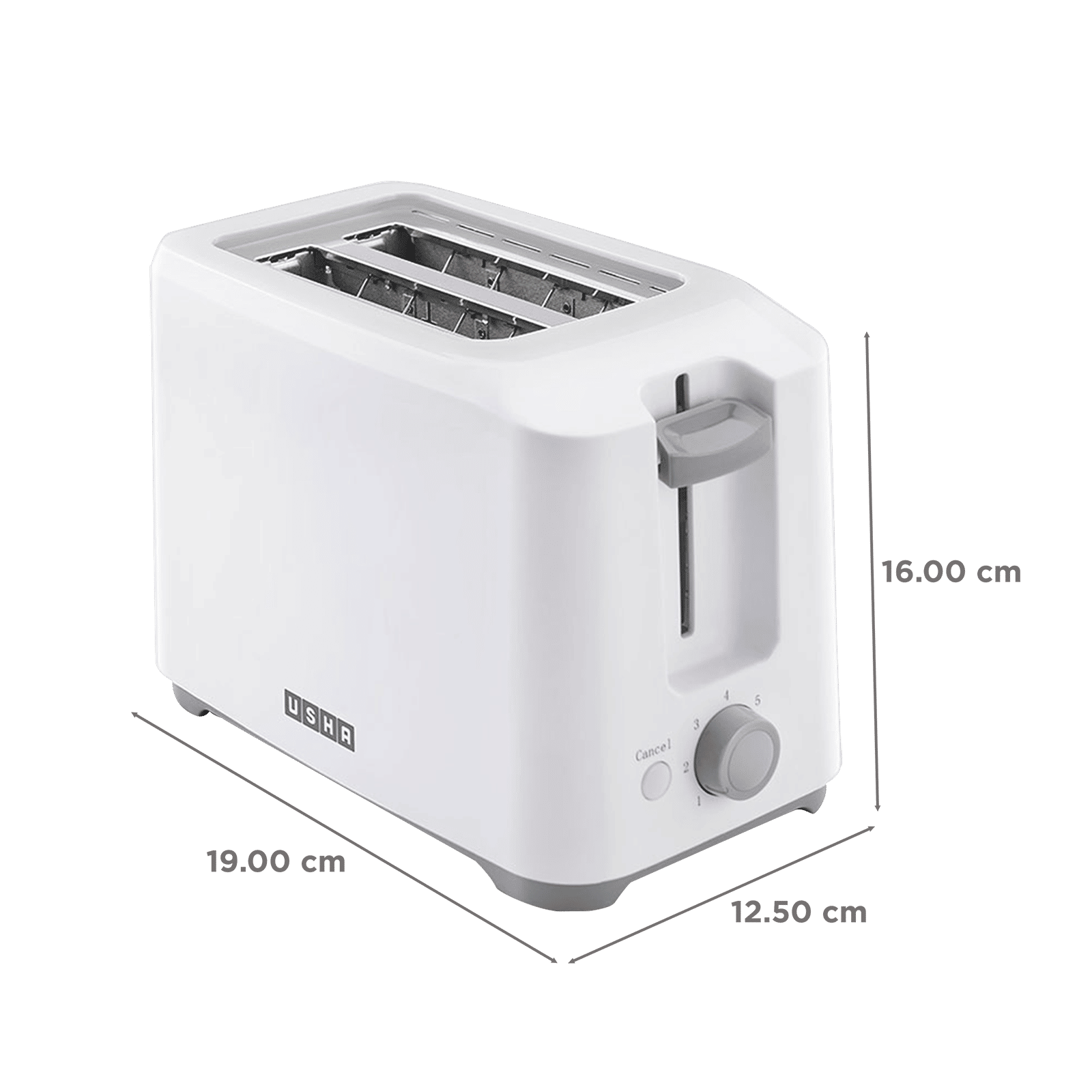 Usha PT3720D 700W 2 Slice Pop-Up Toaster with 7 Heat Settings For Variable Browning Control (White)_2