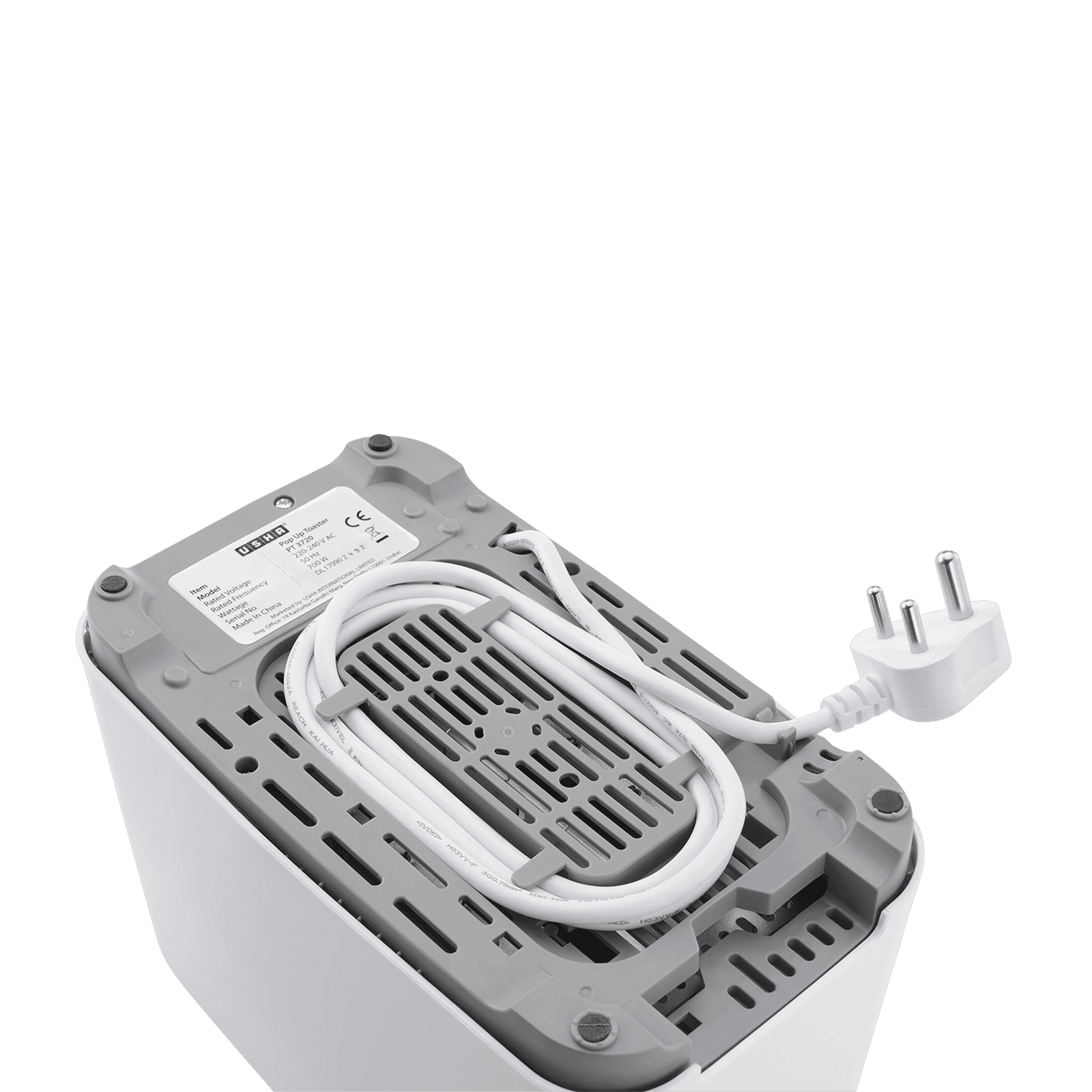 Usha PT3720D 700W 2 Slice Pop-Up Toaster with 7 Heat Settings For Variable Browning Control (White)_9