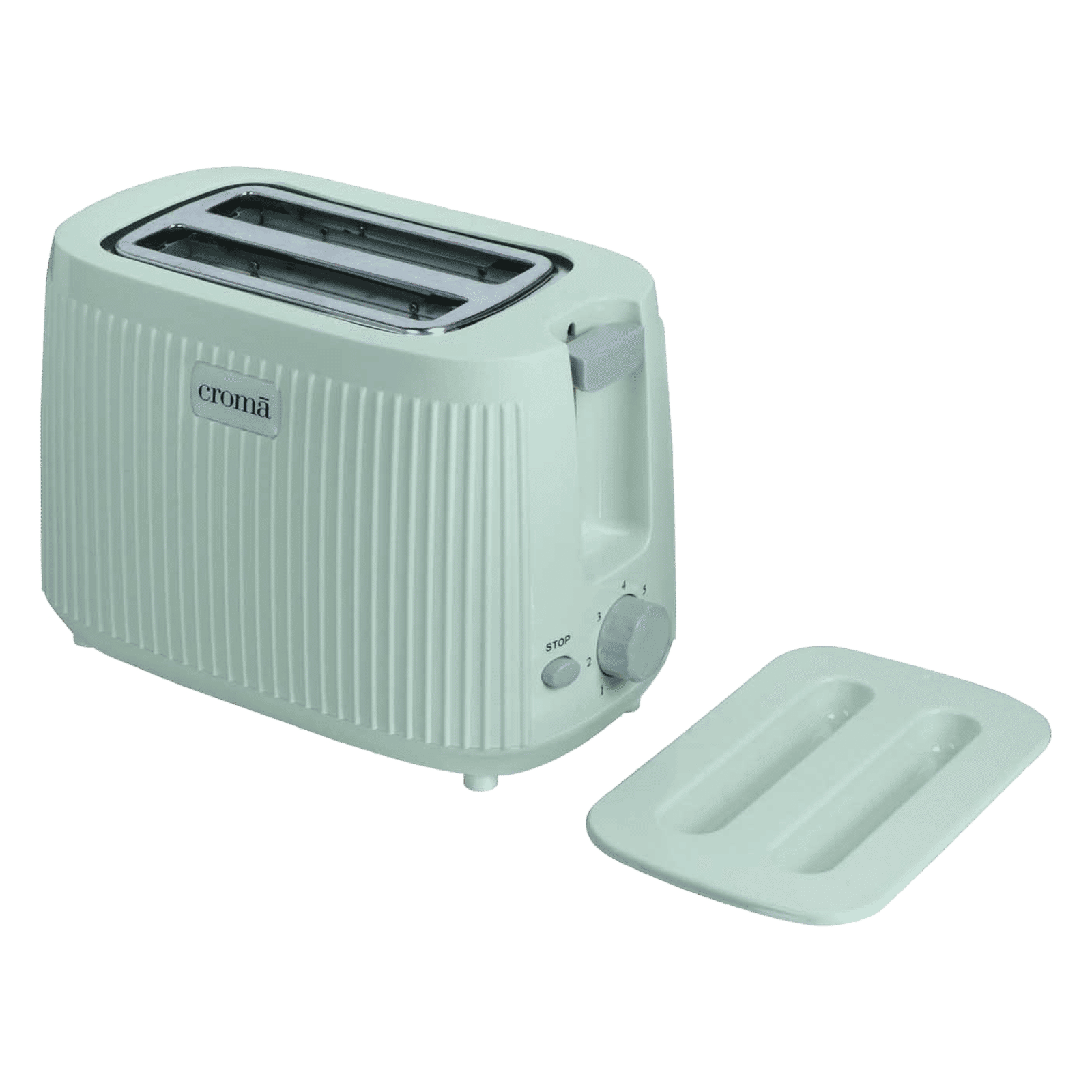 Croma 650W 2 Slice Pop-Up Toaster with 7 Variable Electronic Browning Control (Mint Green) Croma 650W 2 Slice Pop-Up Toaster with 7 Variable Electronic Browning Control (Mint Green)_1