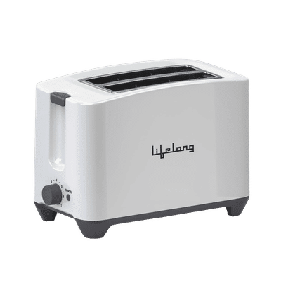 Lifelong LLPT10 650W 2 Slice Pop-Up Toaster with Auto Cut Off (White)
