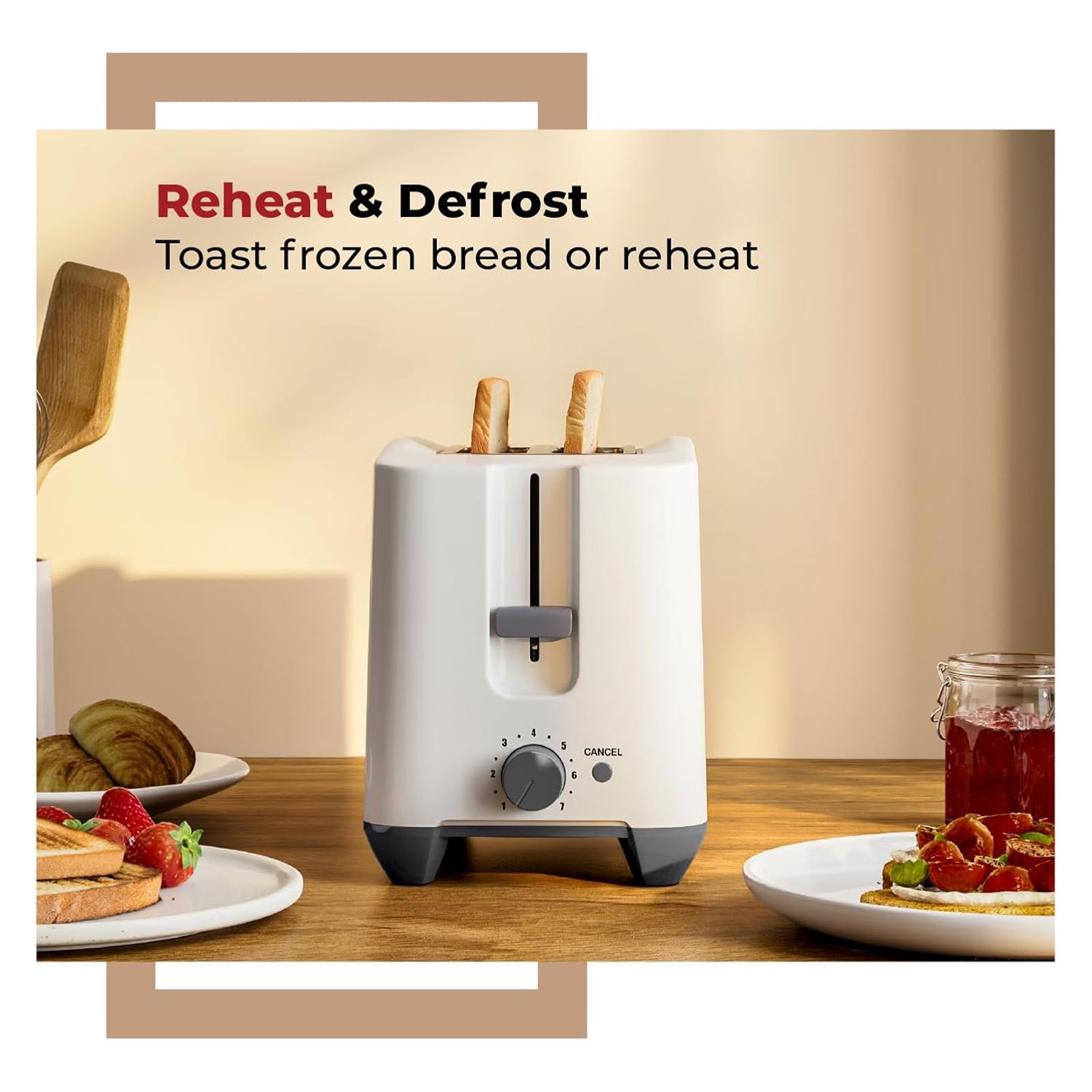 Lifelong LLPT10 650W 2 Slice Pop-Up Toaster with Auto Cut Off (White) Lifelong LLPT10 650W 2 Slice Pop-Up Toaster with Auto Cut Off (White)_2