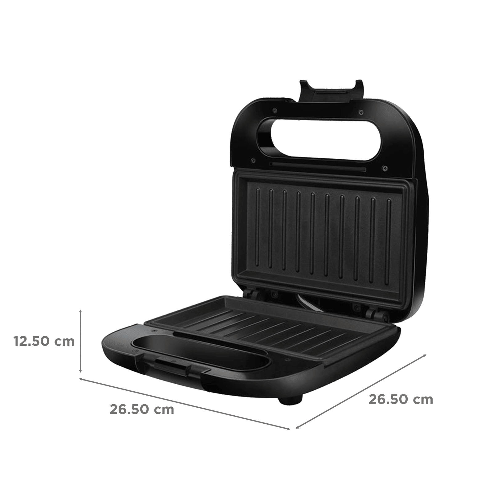 AGARO Primo 750W 2 Slice 3-in-1 Sandwich Maker with Automatic Temperature Cut Off (Black) AGARO Primo 750W 2 Slice 3-in-1 Sandwich Maker with Automatic Temperature Cut Off (Black)_2