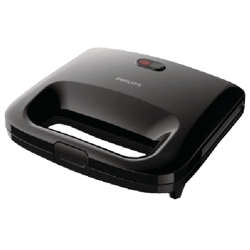 Philips 820 Watts 2 Slice Automatic Grill Sandwich Maker (Versatile Panini Plates, HD2394/99, Black) Philips 820 Watts 2 Slice Automatic Grill Sandwich Maker (Versatile Panini Plates, HD2394/99, Black)_1