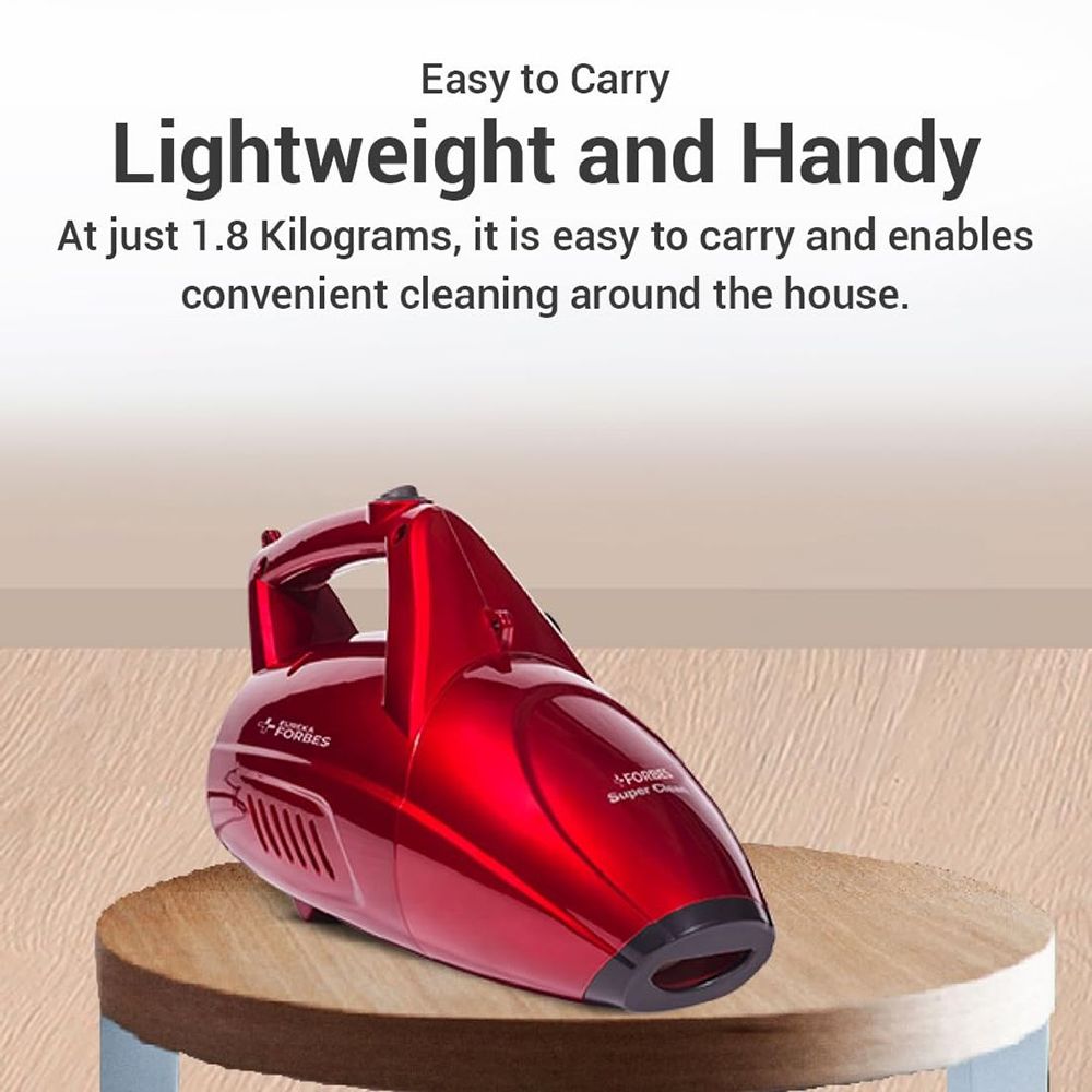 EUREKA FORBES Super Clean 800W Dry Vacuum Cleaner with Blower Function (Handy & Portable, Red)_9
