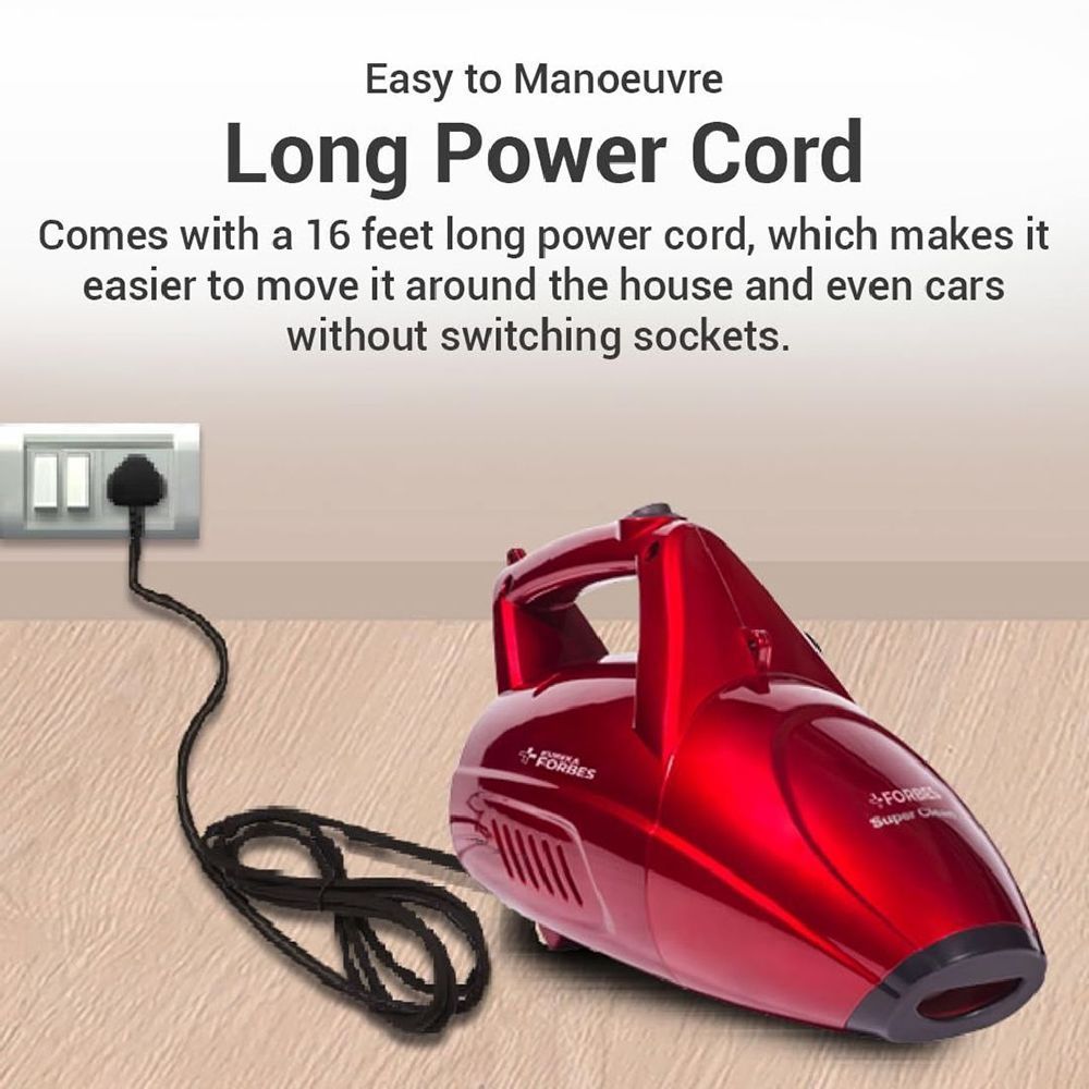 EUREKA FORBES Super Clean 800W Dry Vacuum Cleaner with Blower Function (Handy & Portable, Red)_10