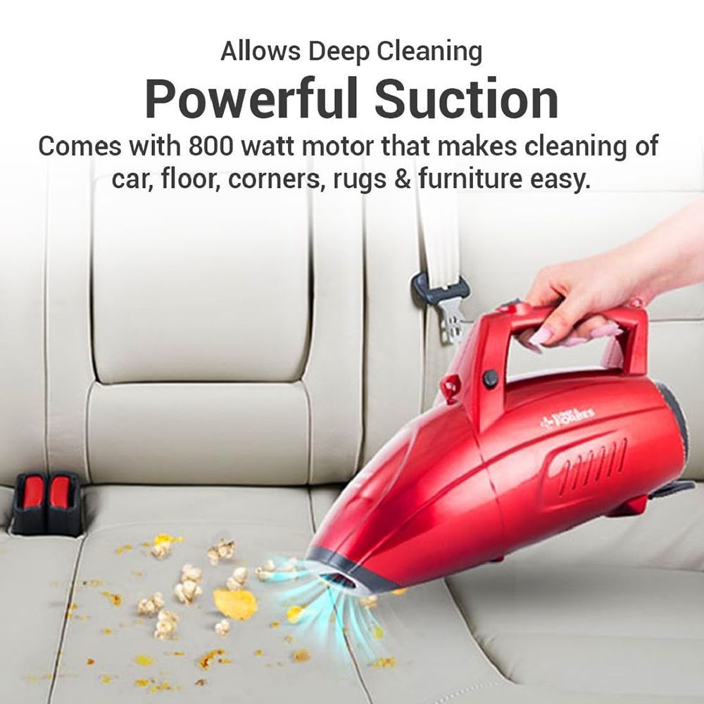 EUREKA FORBES Super Clean 800W Dry Vacuum Cleaner with Blower Function (Handy & Portable, Red)_12
