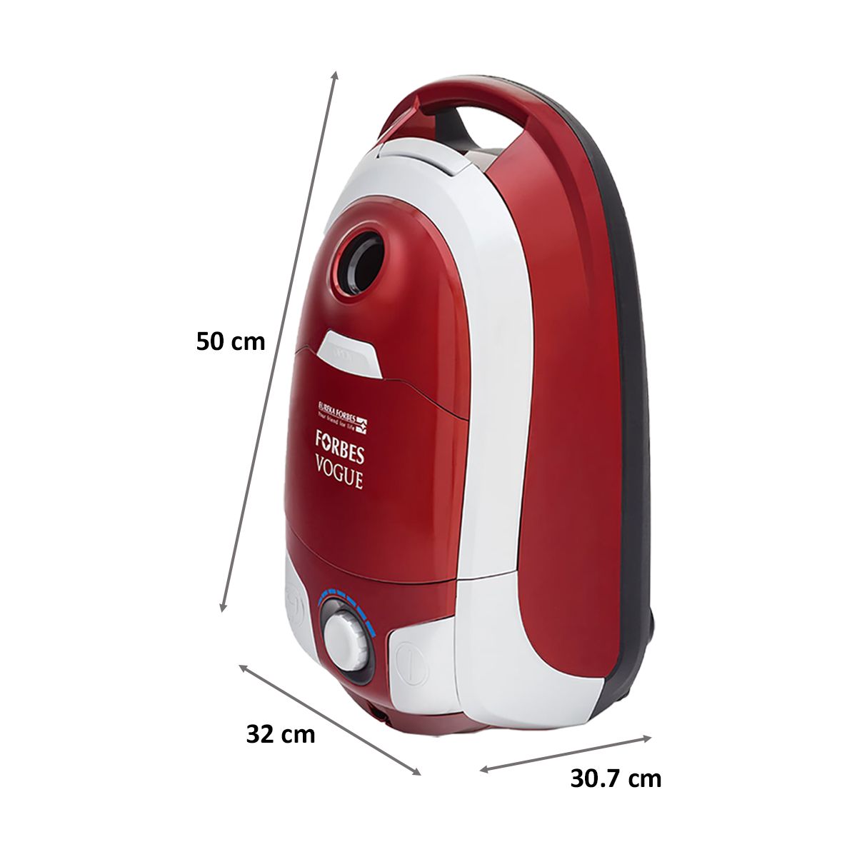 EUREKA FORBES Vogue 1400W Dry Vacuum Cleaner with Blower Functions (Super Silent Operation, Red & Silver)_2