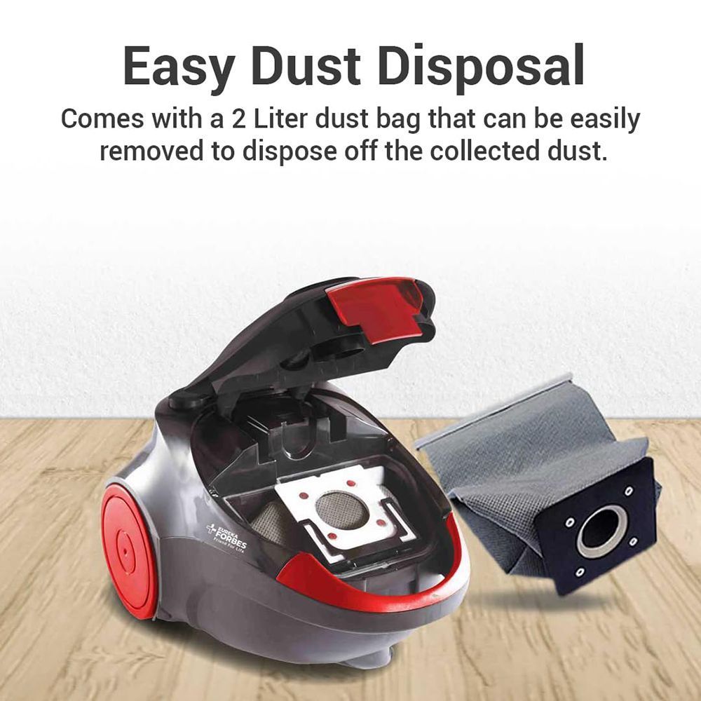 EUREKA FORBES Swift Clean 1200W Dry Vacuum Cleaner with Auto Cord Winder (Efficient Alert System, Red & Black) EUREKA FORBES Swift Clean 1200W Dry Vacuum Cleaner with Auto Cord Winder (Efficient Alert System, Red & Black)_10