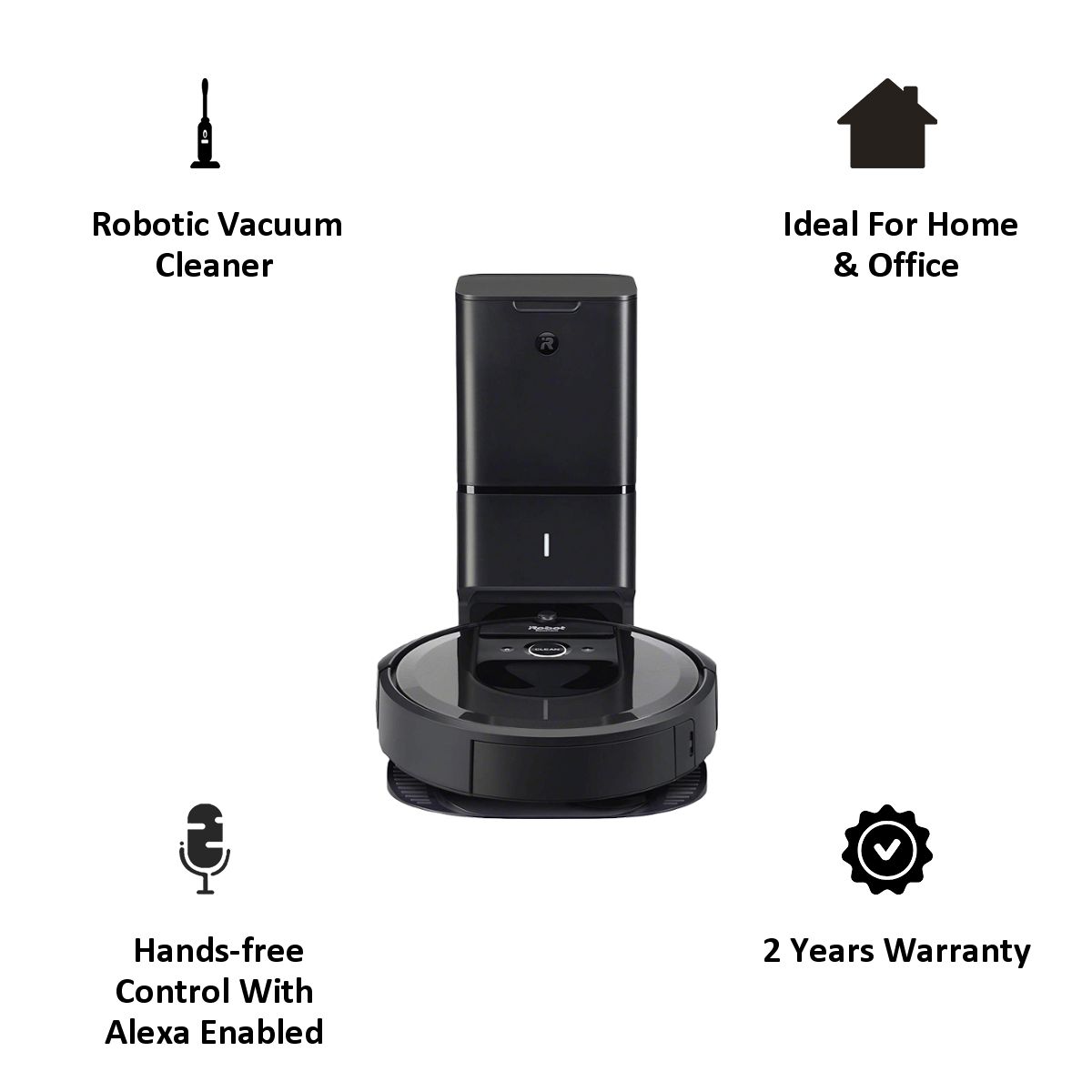 iRobot Roomba Robotic Vacuum Cleaner (i7 Plus i7558, Black) iRobot Roomba Robotic Vacuum Cleaner (i7 Plus i7558, Black)_6