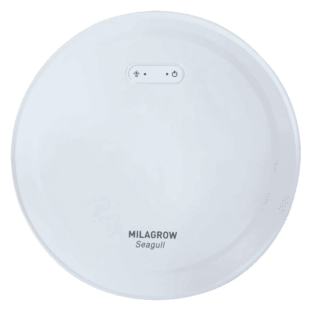 MILAGROW Seagull 30 Watts Robotic Vacuum Cleaner (Wet & Dry, Alexa Voice Enabled, 0.65 L, White)_1