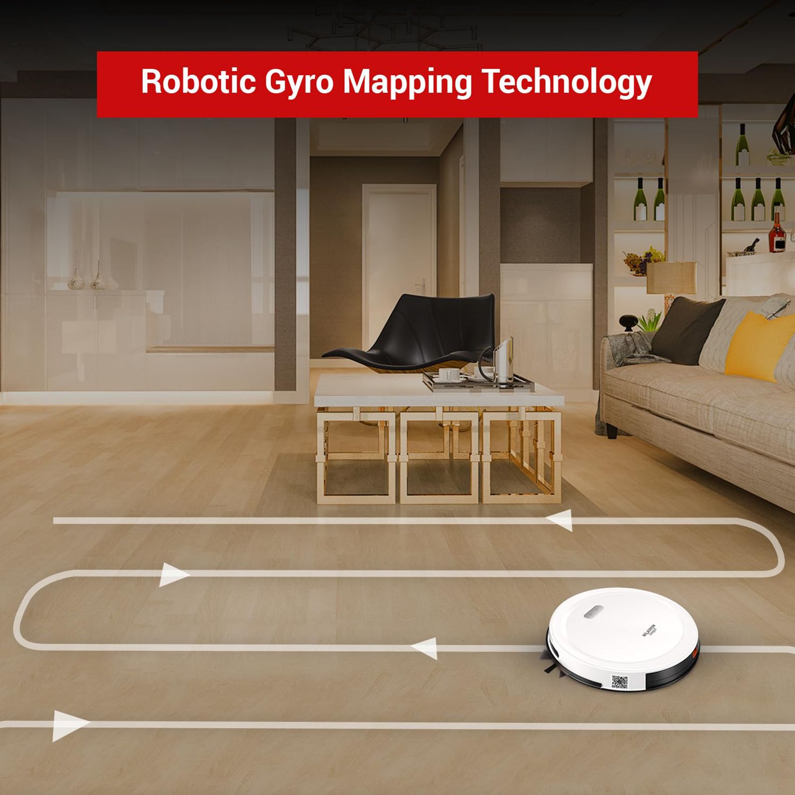 MILAGROW Seagull 30 Watts Robotic Vacuum Cleaner (Wet & Dry, Alexa Voice Enabled, 0.65 L, White)_12