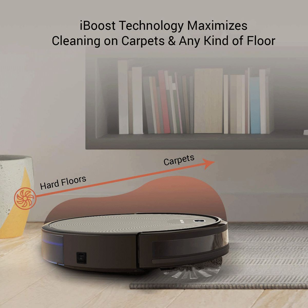 MILAGROW 24 Watts Robotic Vacuum Cleaner (0.6 Litres Tank, BlackCat 21, Black)_5
