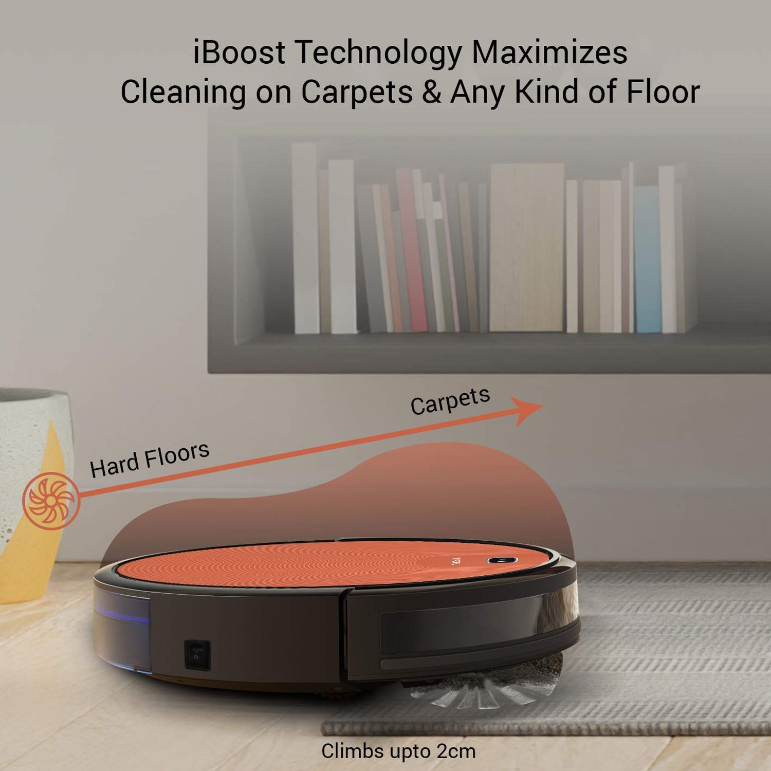 MILAGROW 24 Watts Robotic Vacuum Cleaner (0.6 Litres Tank, Red Hawk-21, Red) MILAGROW 24 Watts Robotic Vacuum Cleaner (0.6 Litres Tank, Red Hawk-21, Red)_9