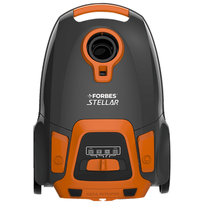 EUREKA FORBES Stellar 1350W Dry Vacuum Cleaner with Suction & Blower Function (LED Vario Power, Orange & Black)