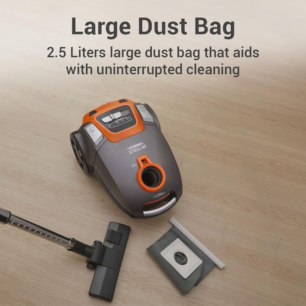 EUREKA FORBES Stellar 1600W Dry Vacuum Cleaner with Suction & Blower Function (LED Vario Power, Orange & Black)_8