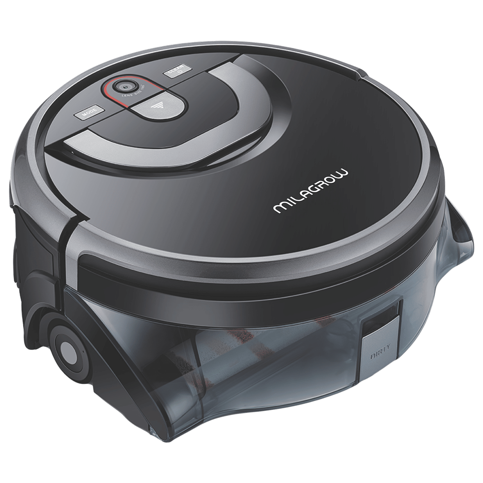MILAGROW AguaBot 21 11.4 Watts Robotic Vacuum Cleaner (0.9 Litres Tank, MGRV25, Black/Silver) MILAGROW AguaBot 21 11.4 Watts Robotic Vacuum Cleaner (0.9 Litres Tank, MGRV25, Black/Silver)_1