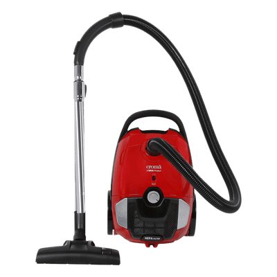 Croma 1600W Dry Vacuum Cleaner with Cyclonic Technology (Reusable Dust Bag, Red)